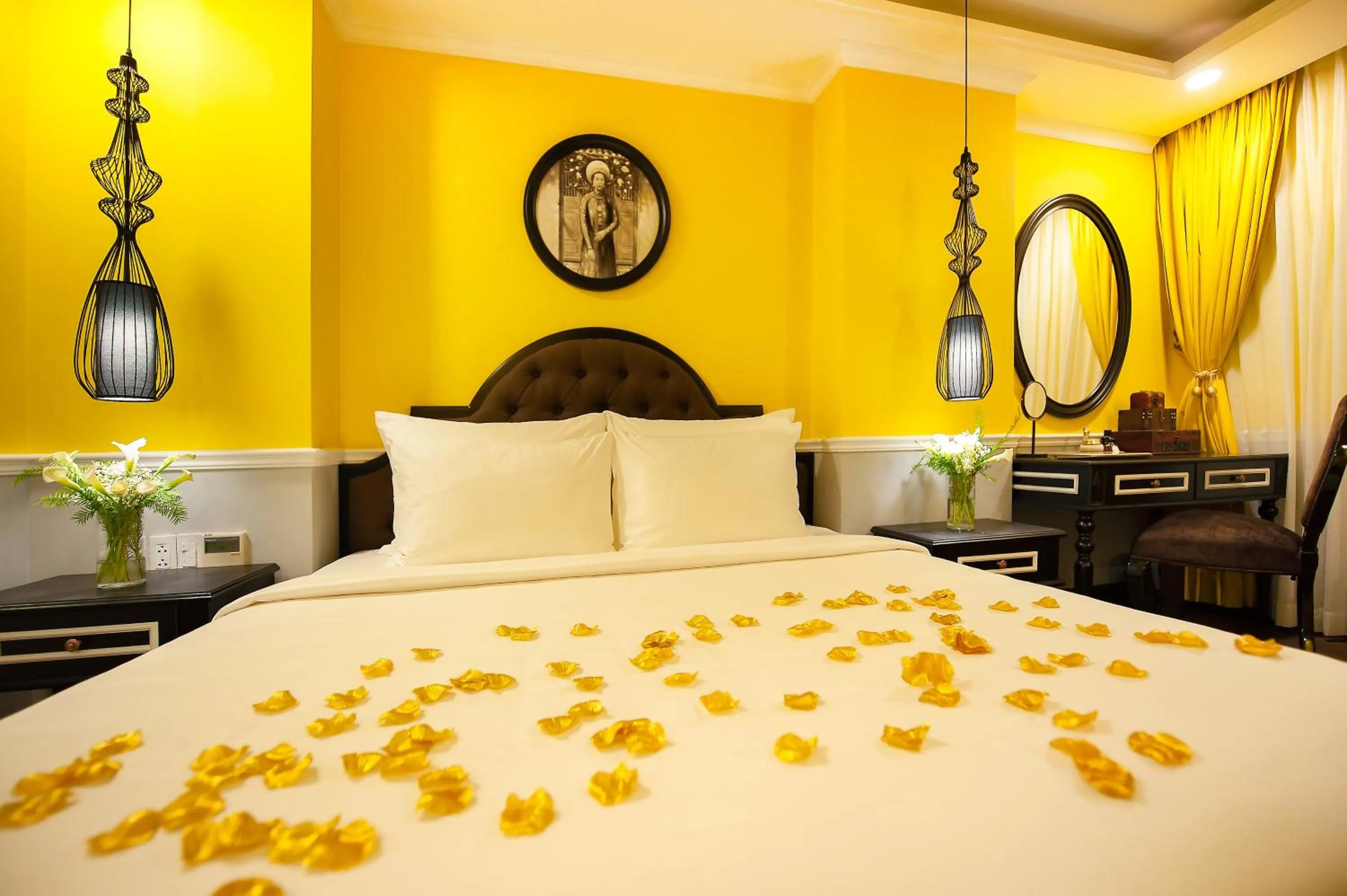 Bed in Adora Art Hotel