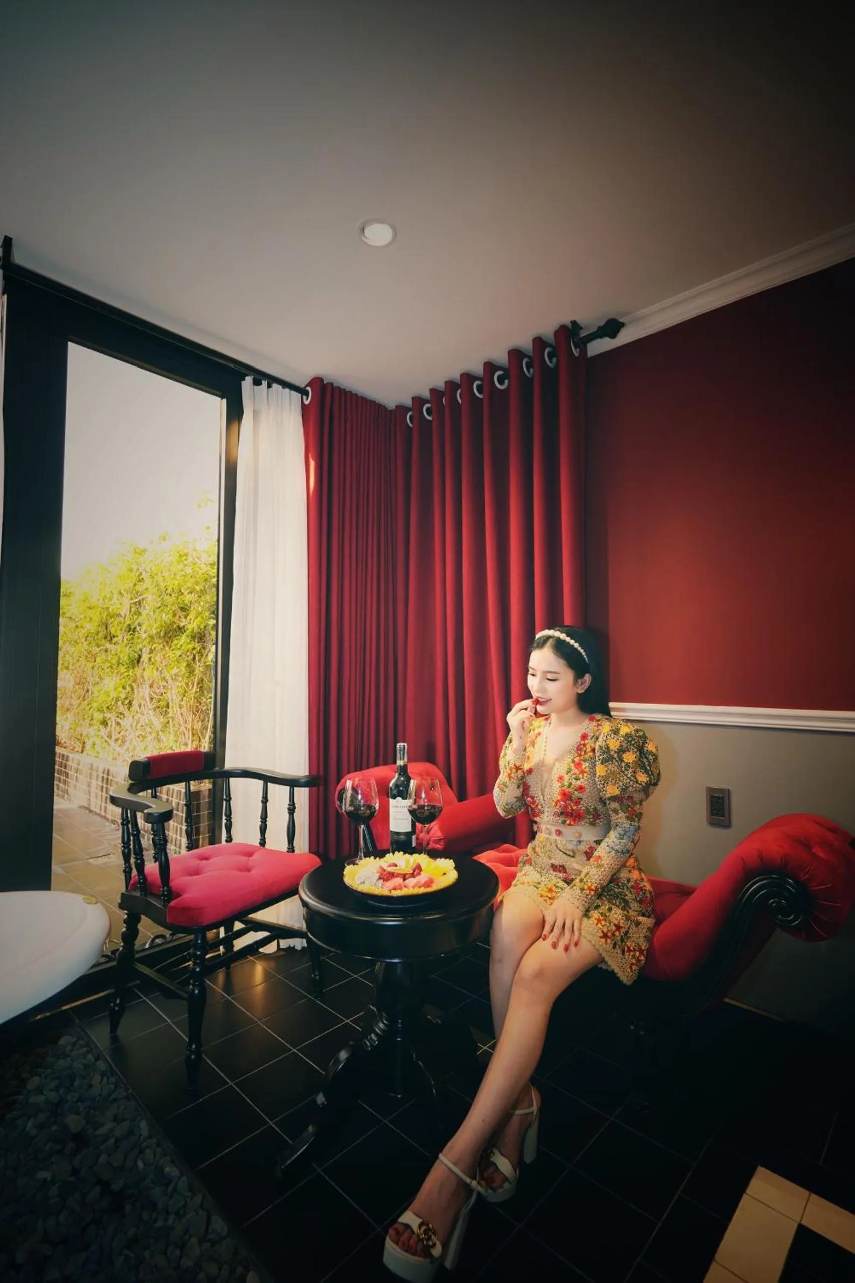 Seating area in Adora Art Hotel