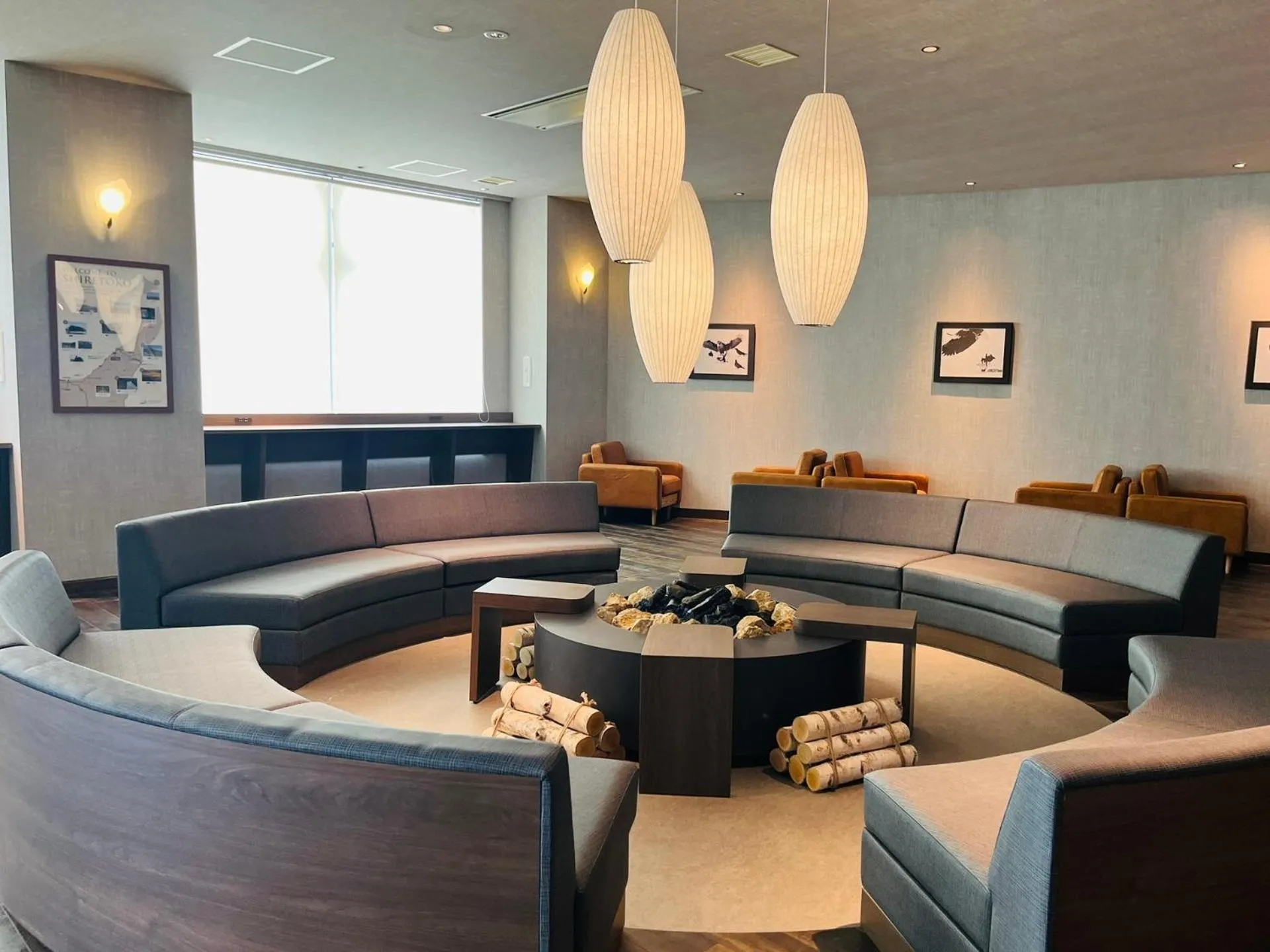 Communal lounge/ TV room in Shiretoko Noble Hotel