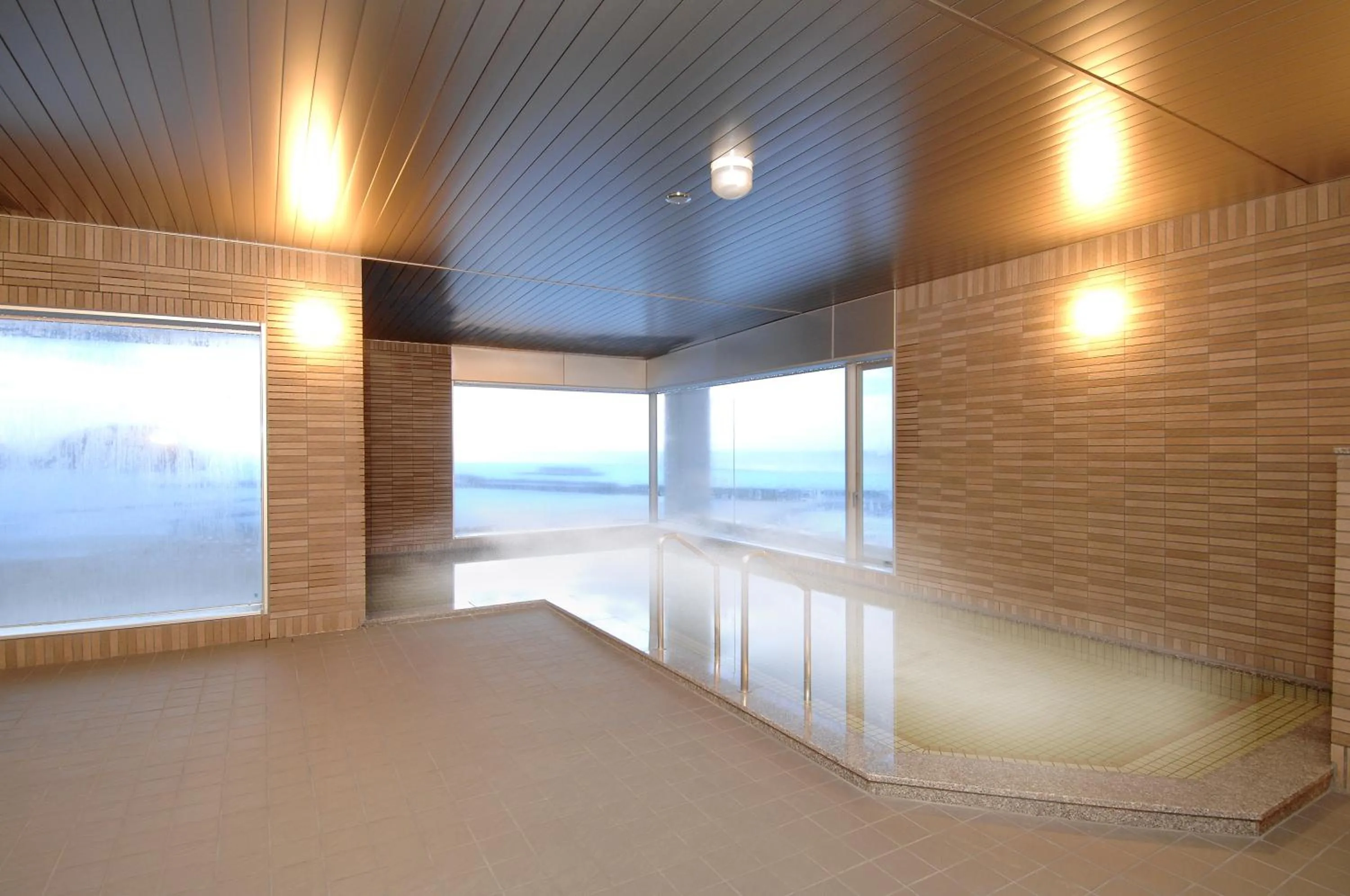 Hot Spring Bath in Shiretoko Noble Hotel