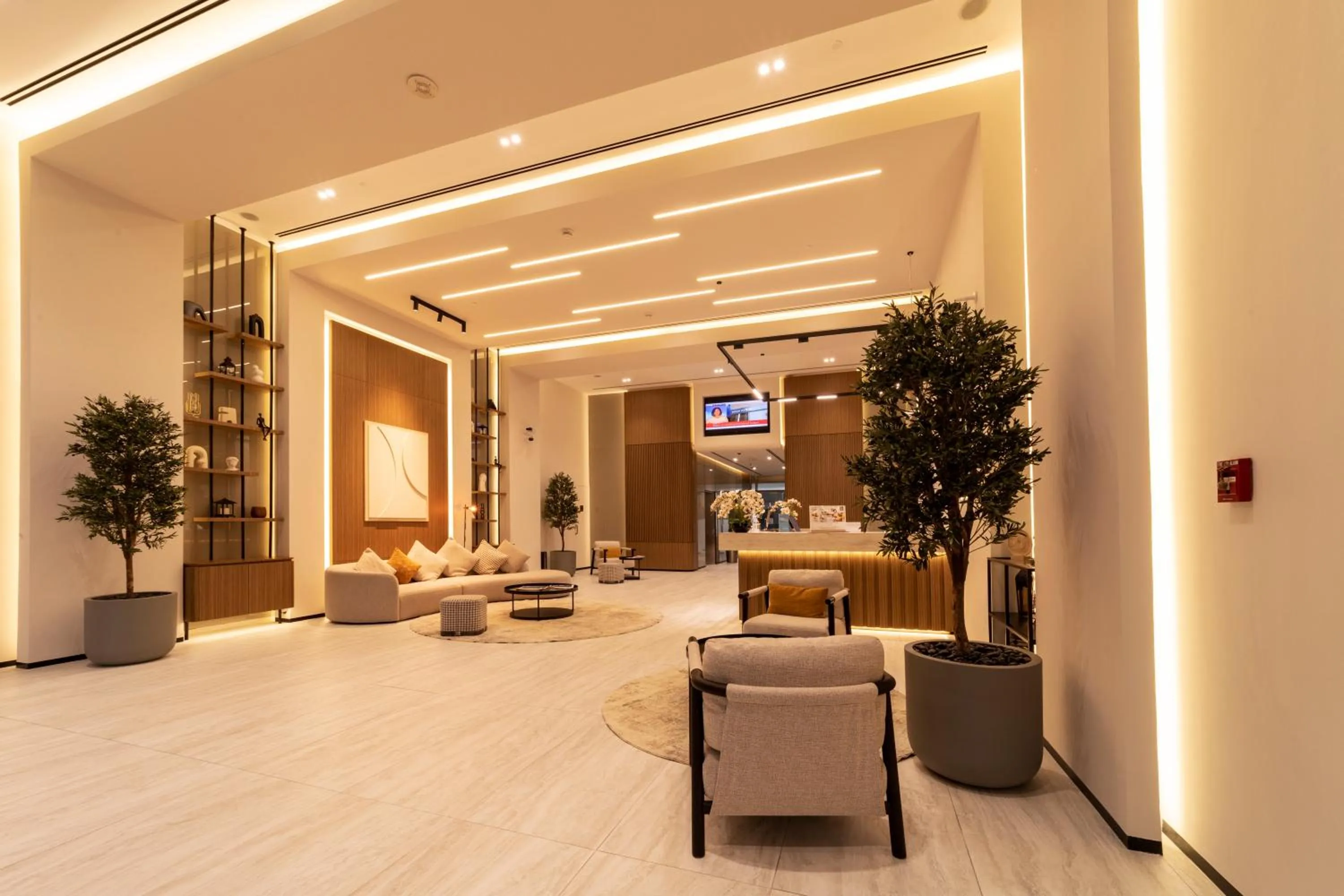 Lobby or reception in Abidos Hotel Apartment Dubai Land