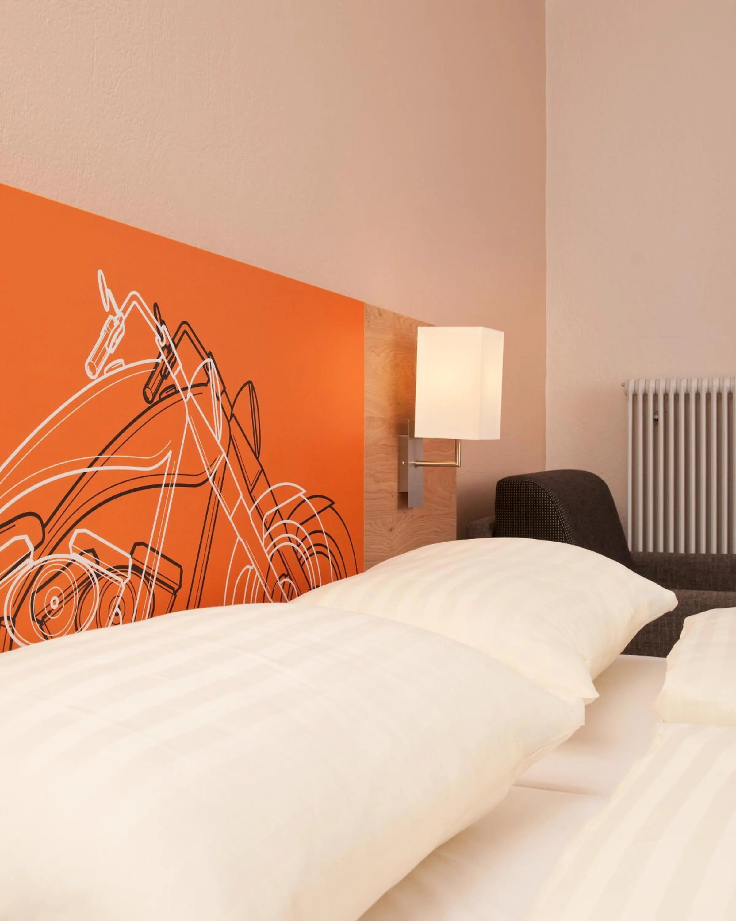 Bed in Hotel Kuchlerwirt