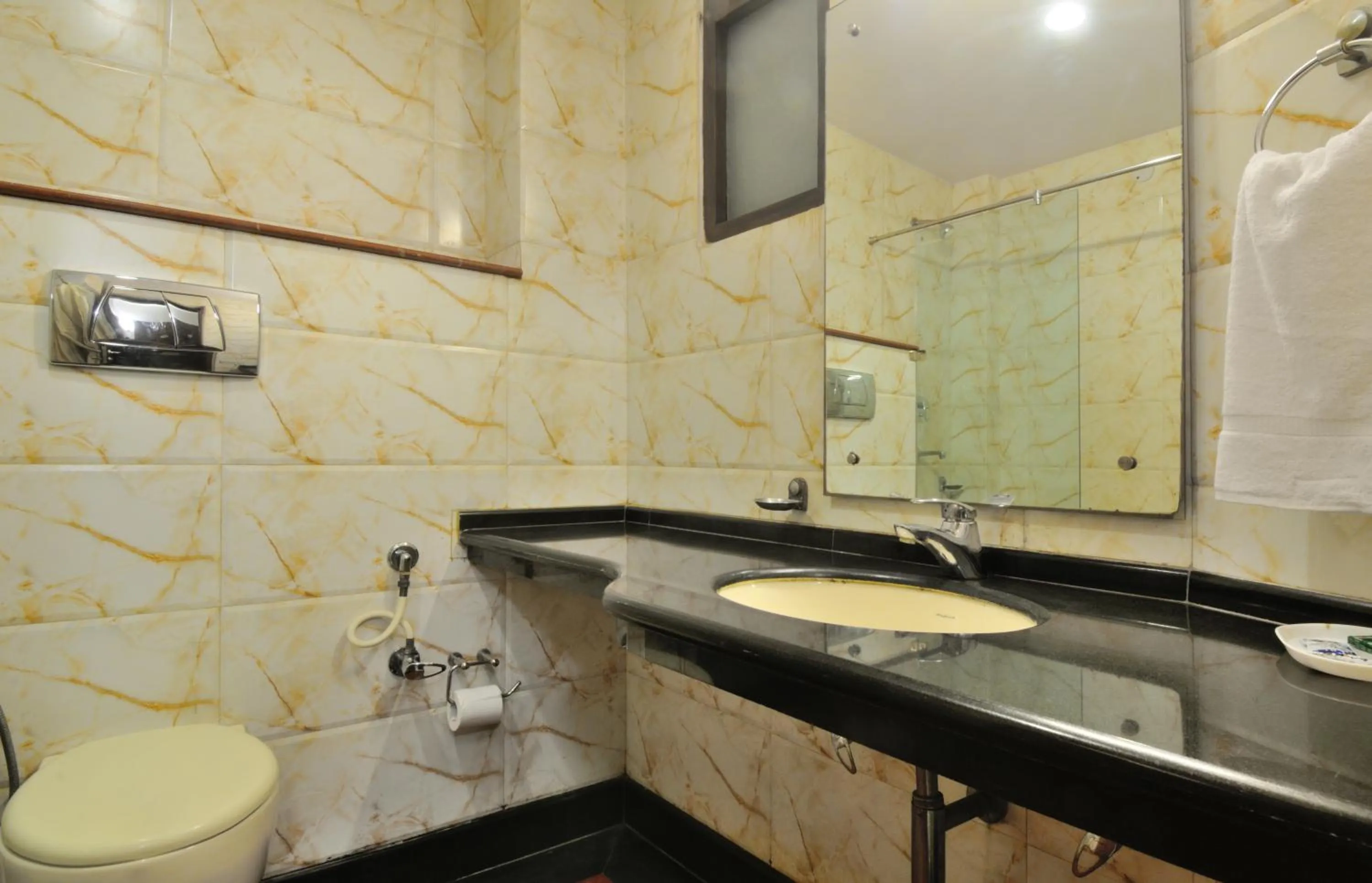 Bathroom in Hotel Shanti Villa- New Delhi Railway Station