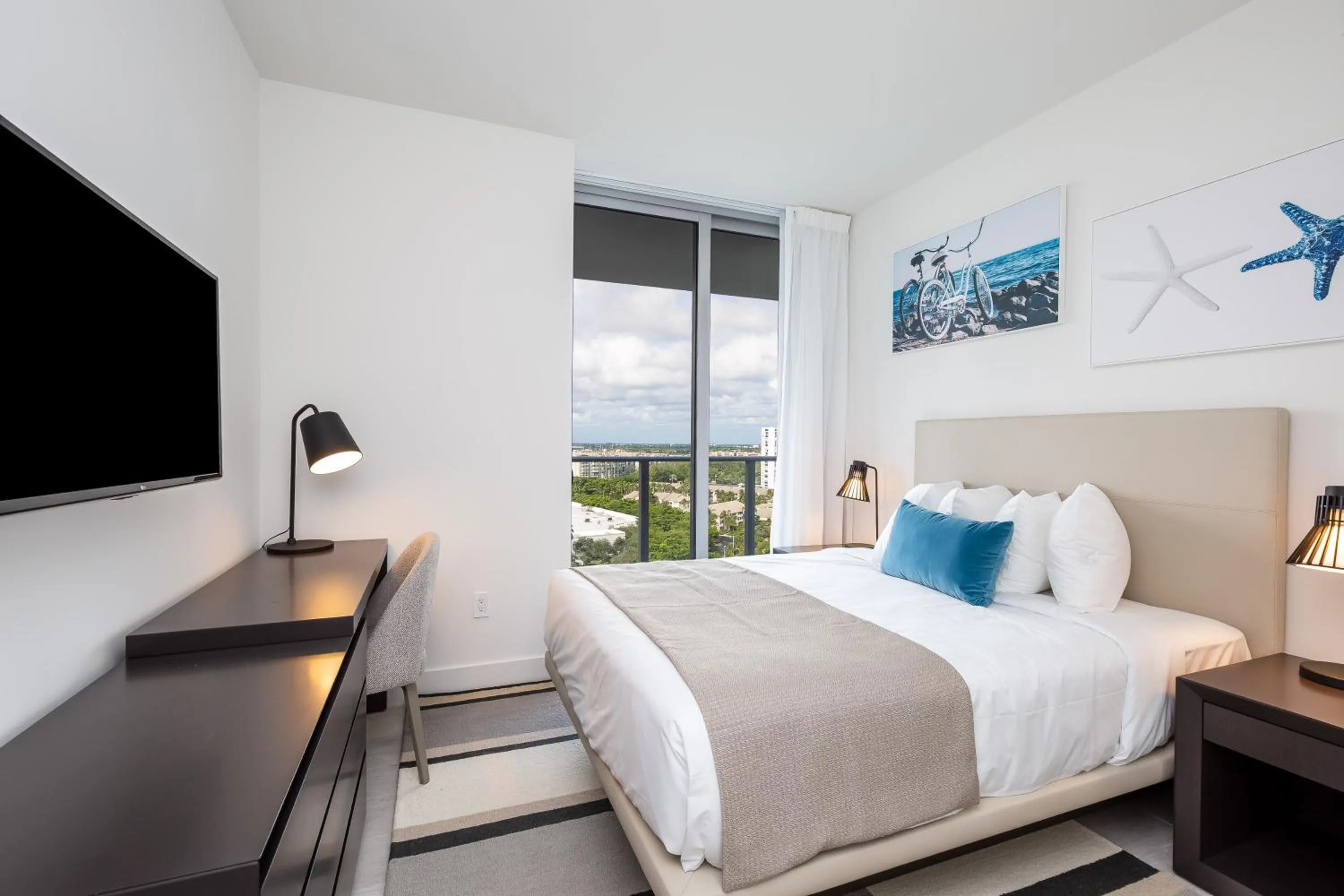 Bed in Private Ocean Condos at Hyde Beach Resort & Residences