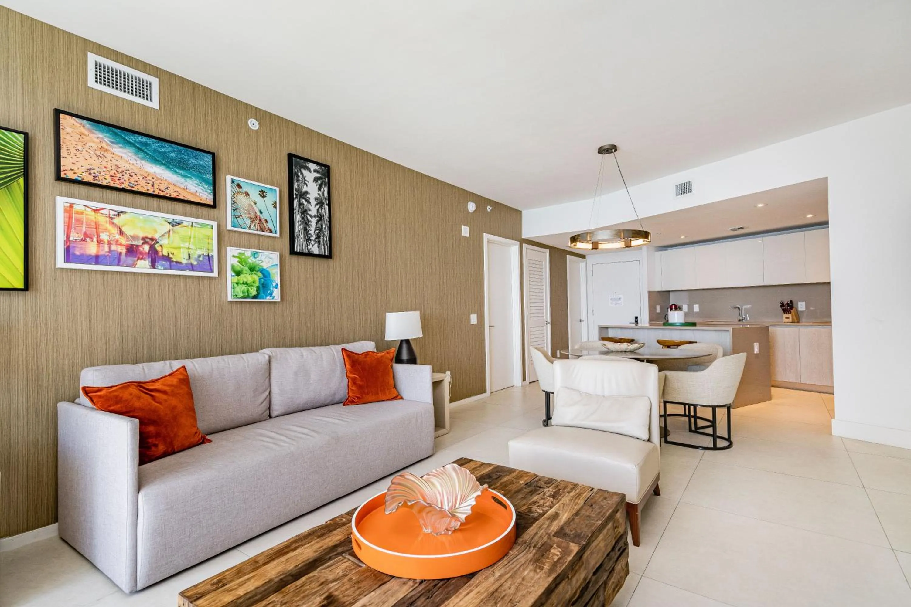 TV and multimedia in Private Ocean Condos at Hyde Beach Resort & Residences