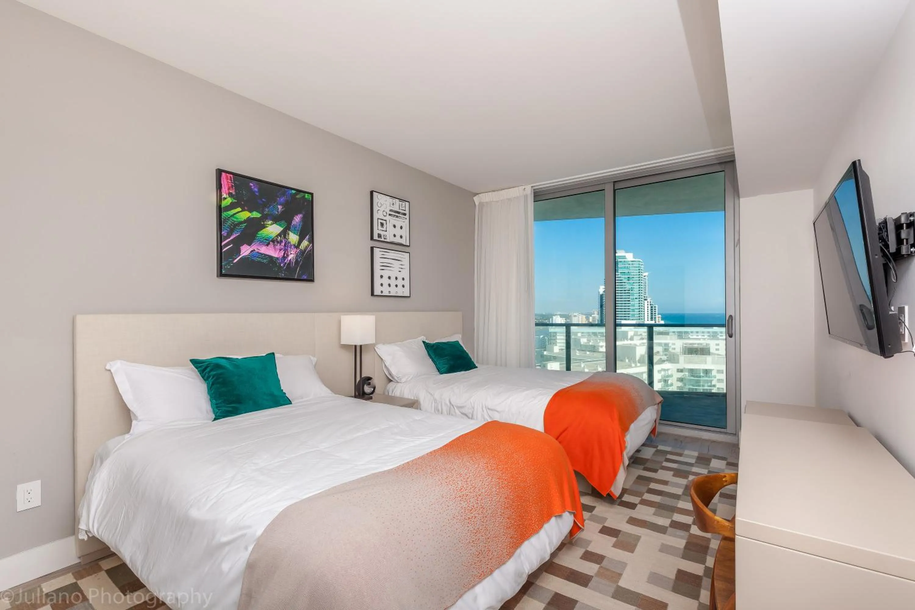 Bed in Private Ocean Condos at Hyde Beach Resort & Residences