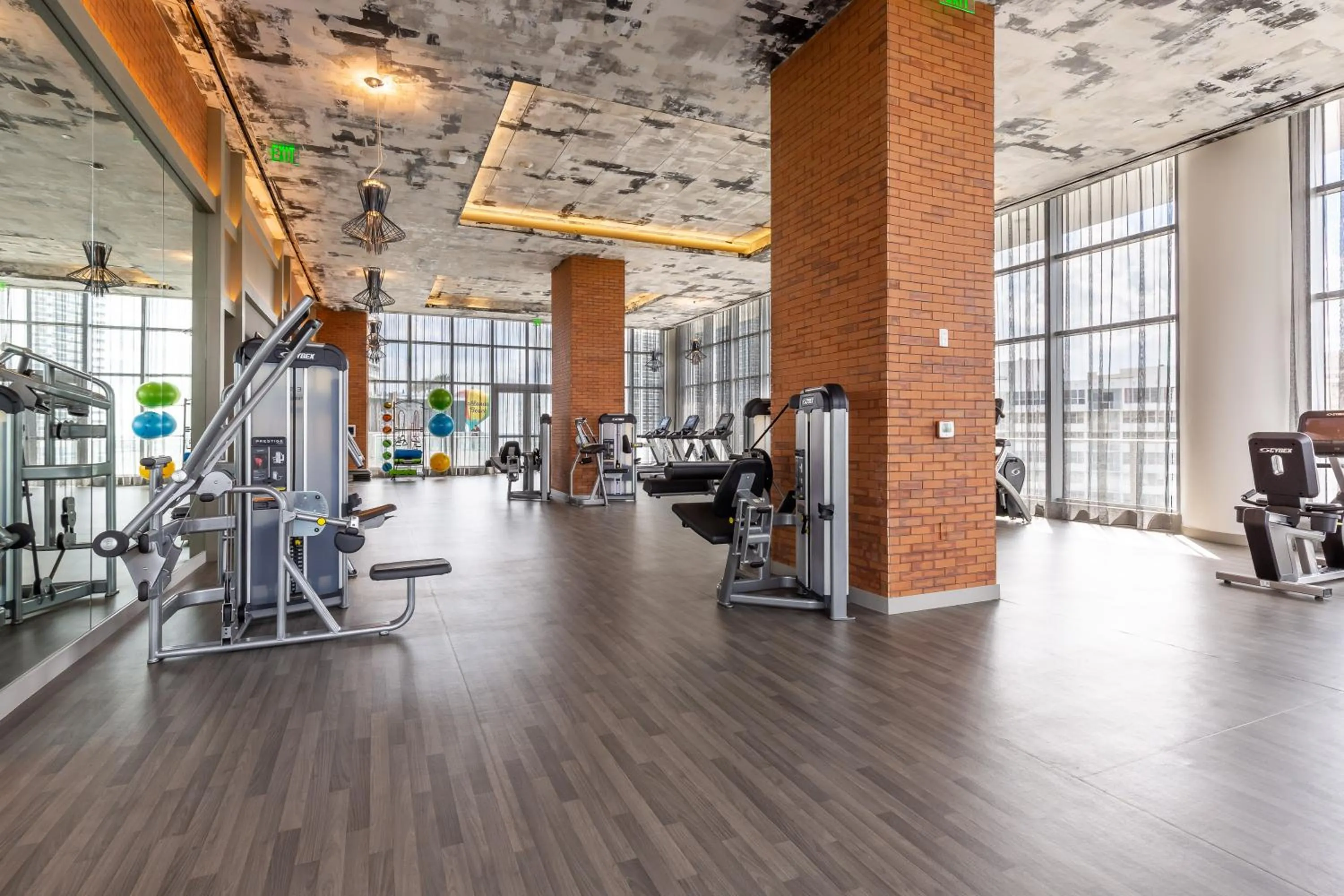 Fitness centre/facilities in Private Ocean Condos at Hyde Beach Resort & Residences
