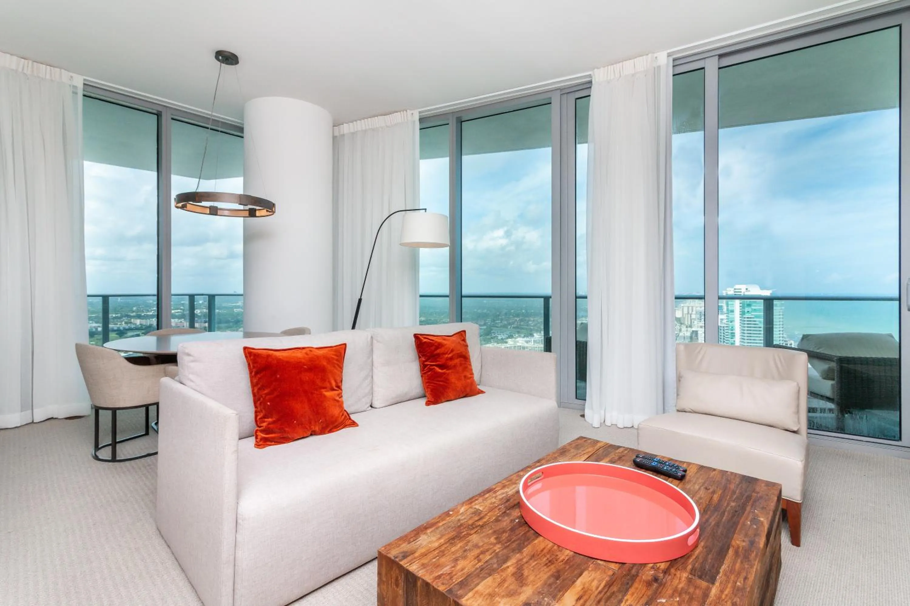 Living room in Private Ocean Condos at Hyde Beach Resort & Residences