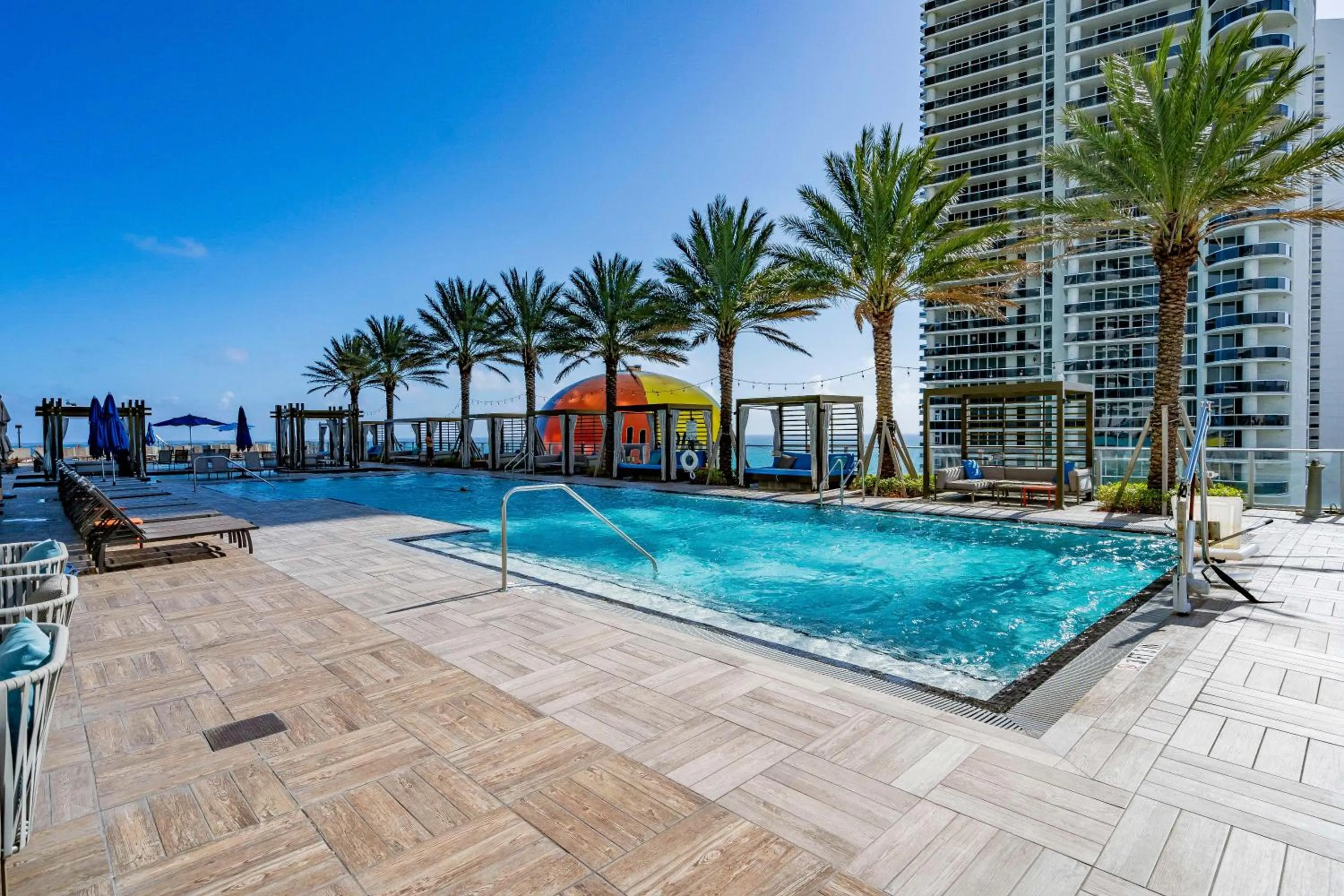 Swimming pool in Private Ocean Condos at Hyde Beach Resort & Residences
