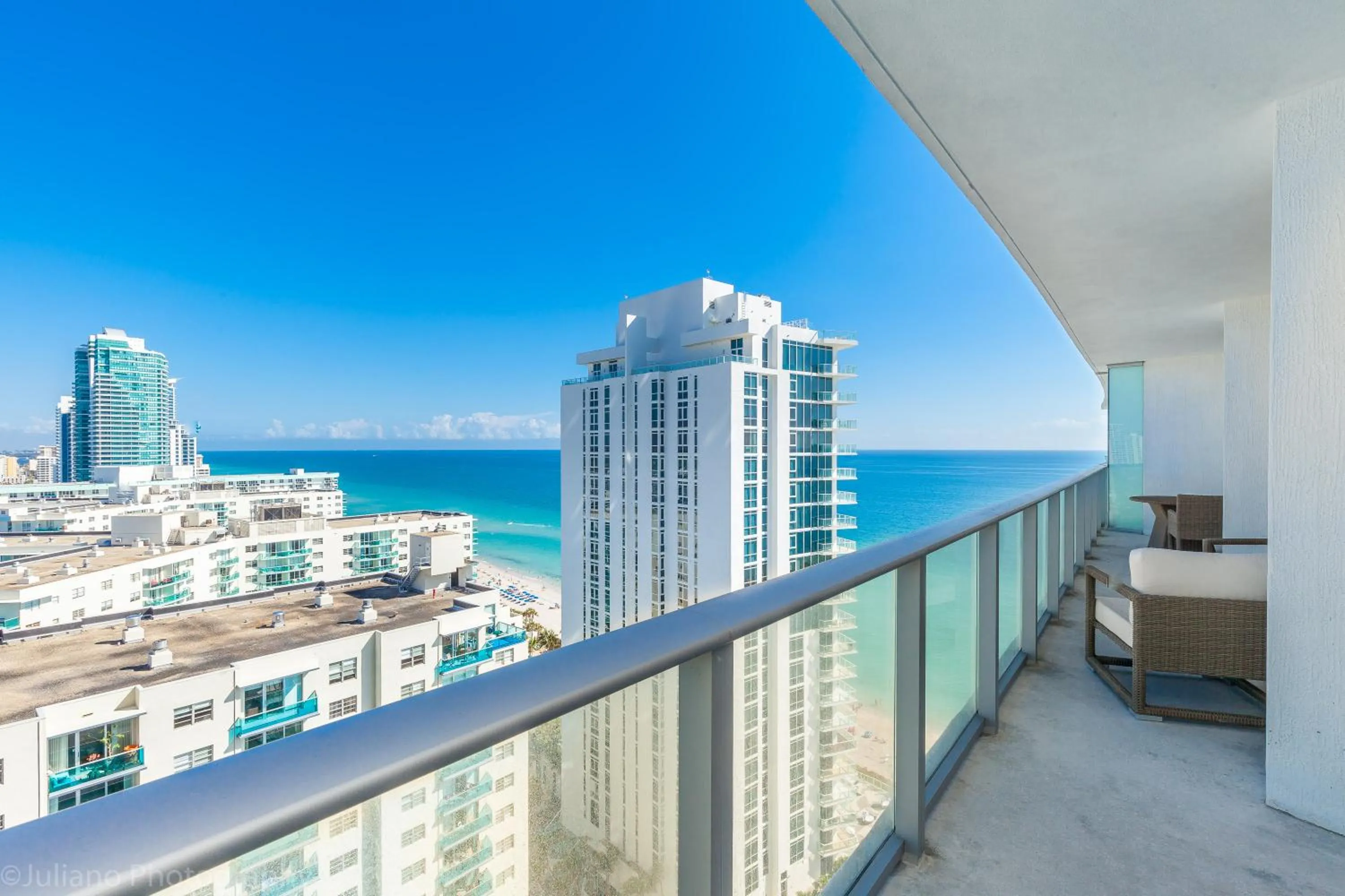 Balcony/Terrace in Private Ocean Condos at Hyde Beach Resort & Residences