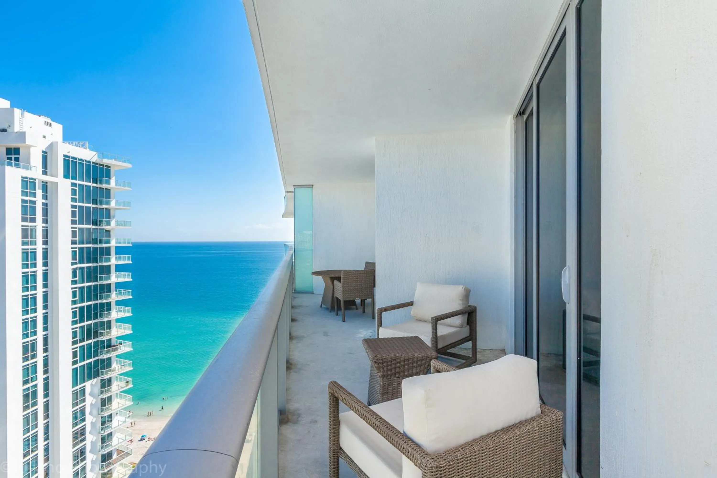 Balcony/Terrace in Private Ocean Condos at Hyde Beach Resort & Residences