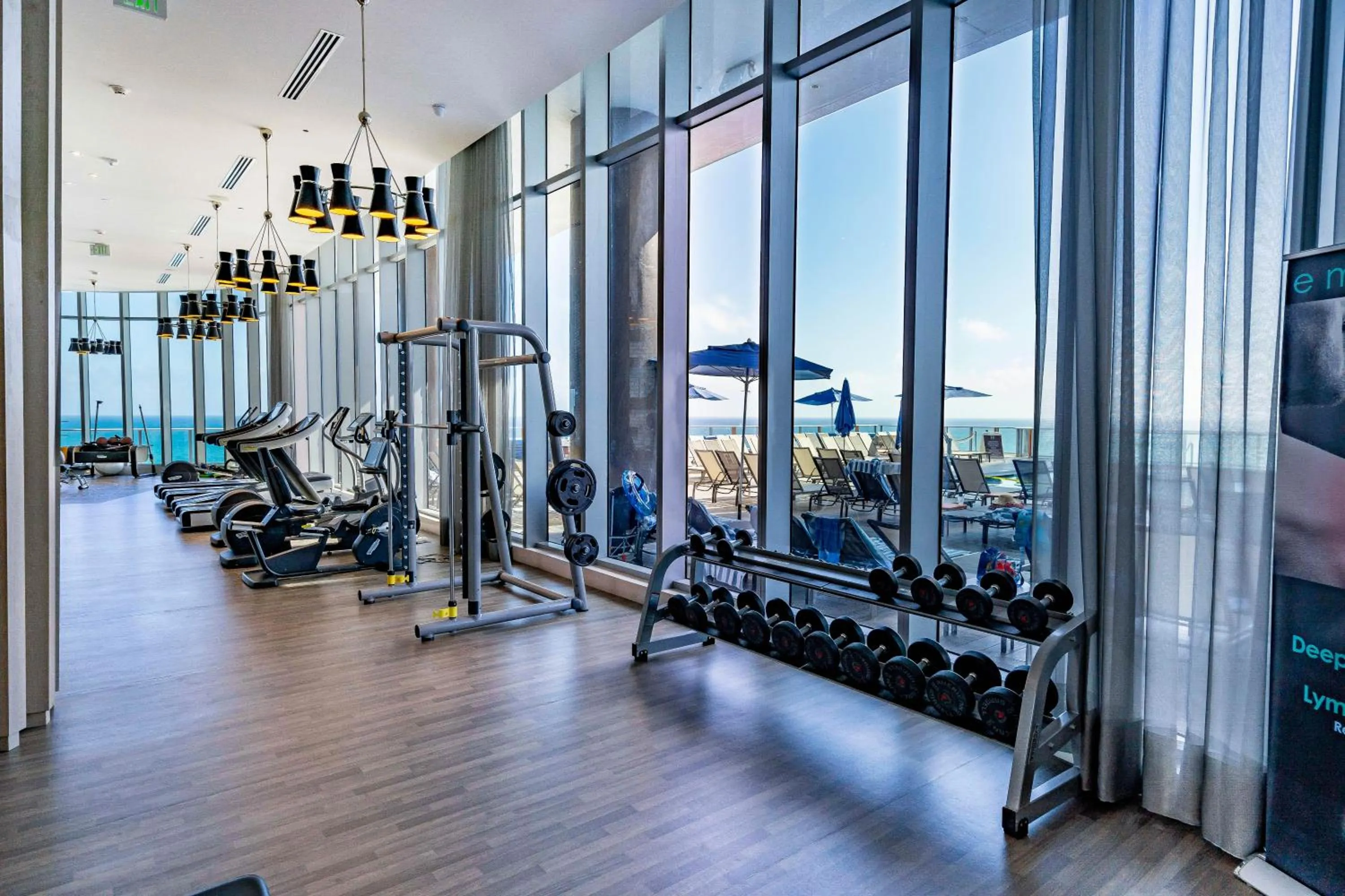 Fitness centre/facilities in Private Ocean Condos at Hyde Beach Resort & Residences