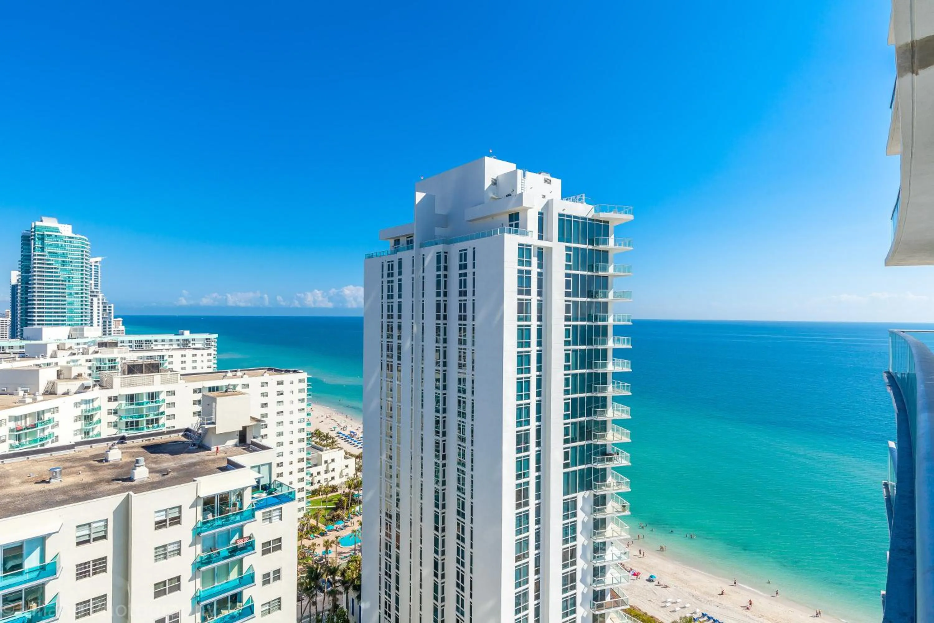 Sea view in Private Ocean Condos at Hyde Beach Resort & Residences