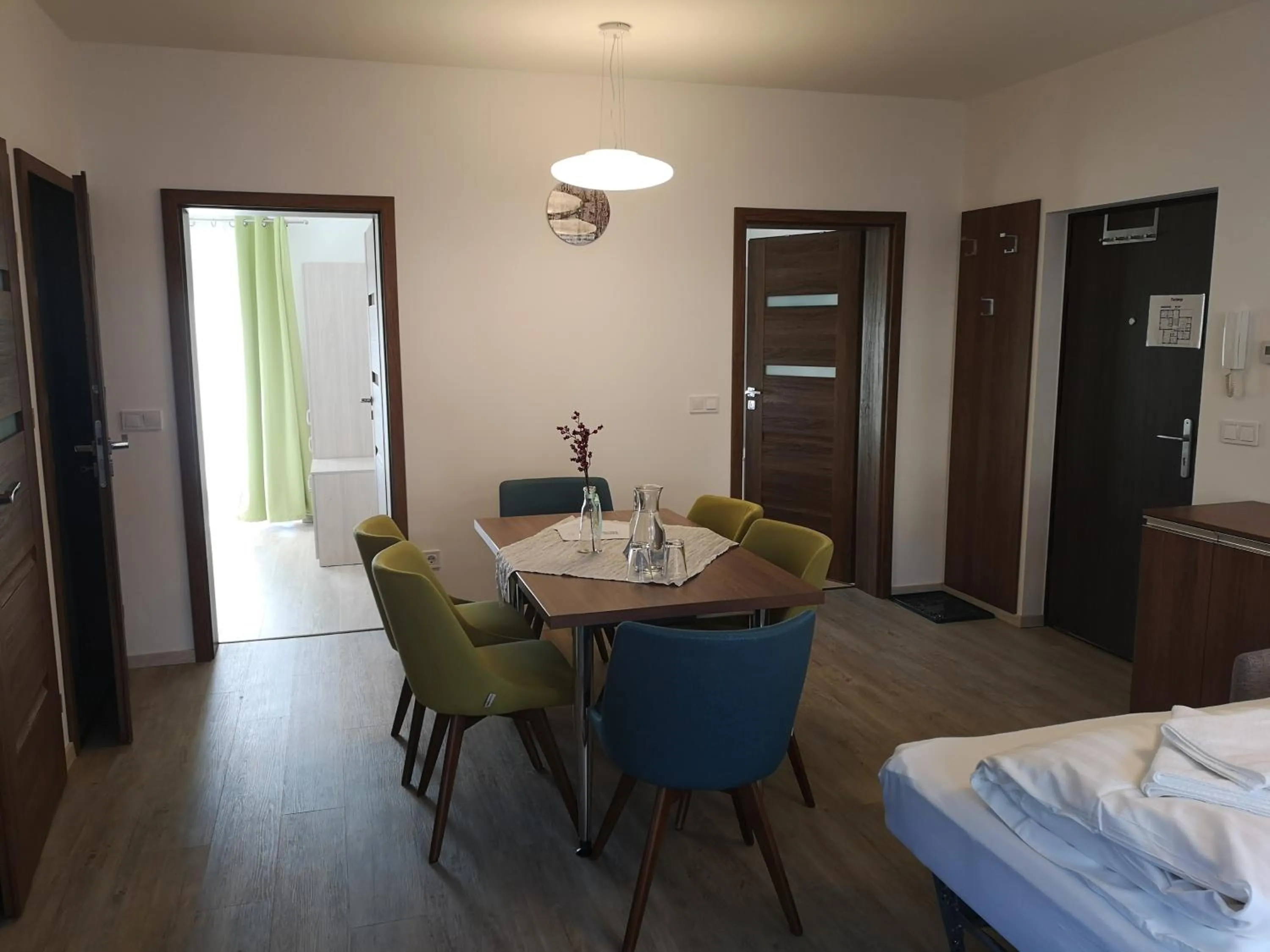 Bed in Schneekristall