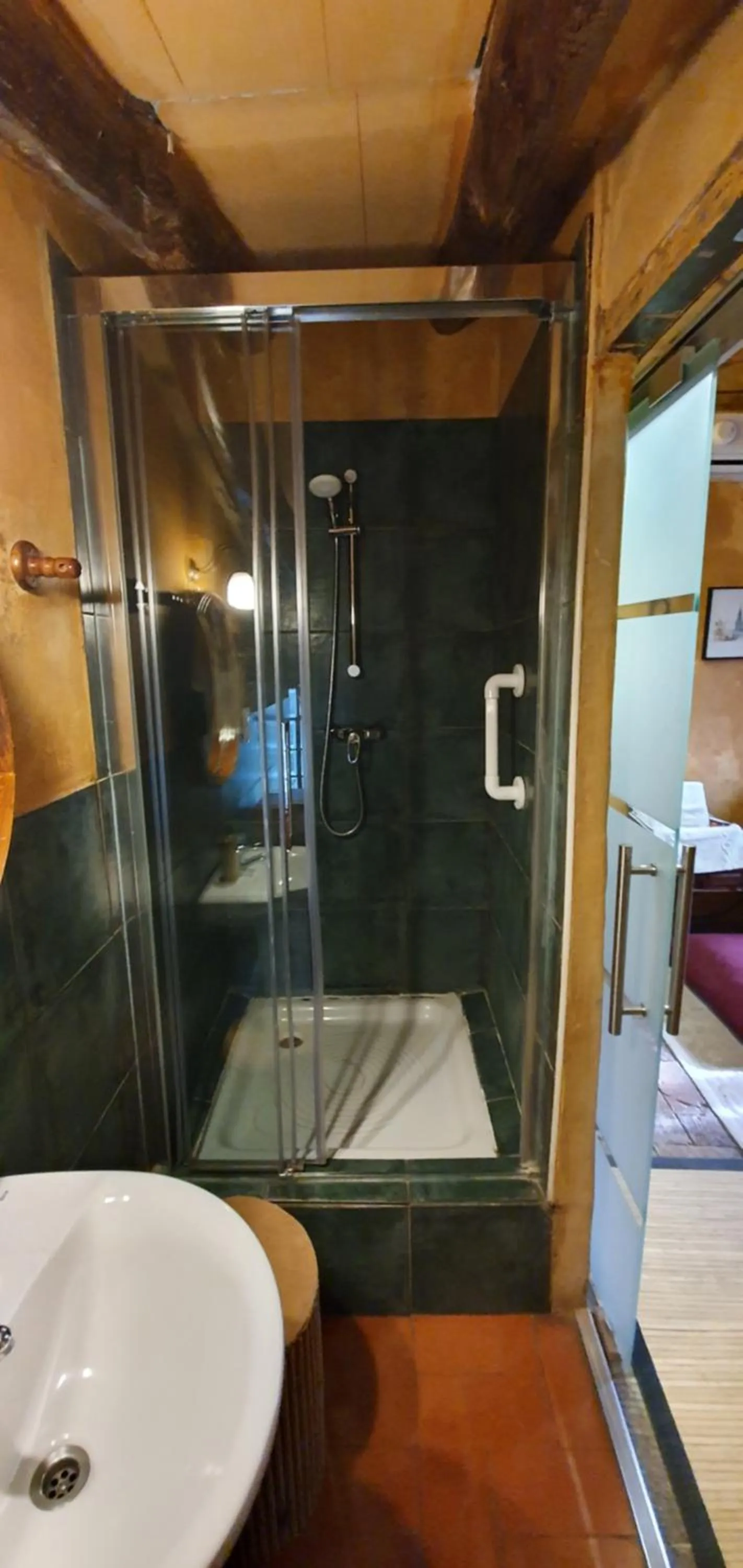 Shower in Mas Torrencito Pet Friendly