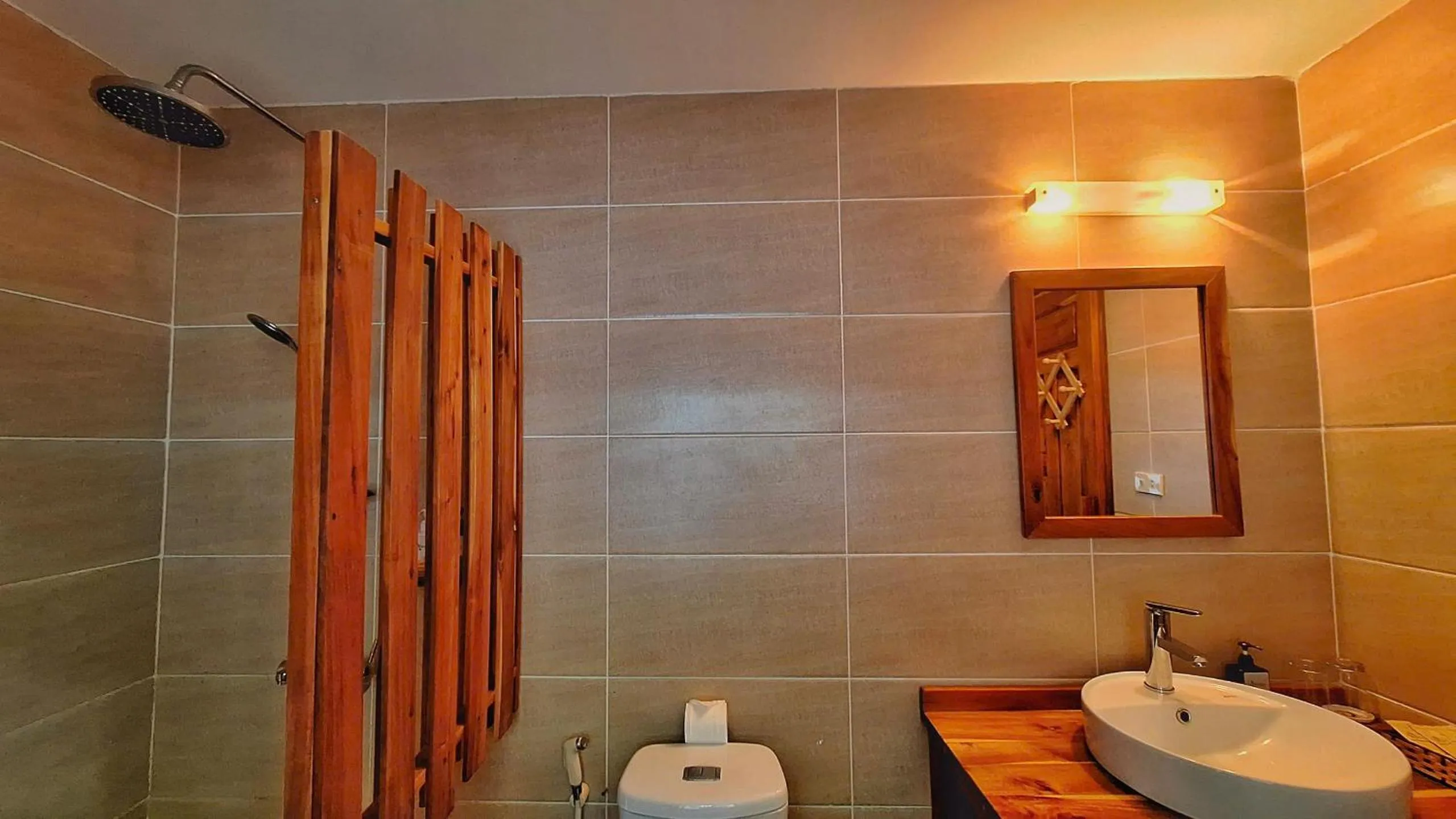 Shower in Ancarine Beach Resort