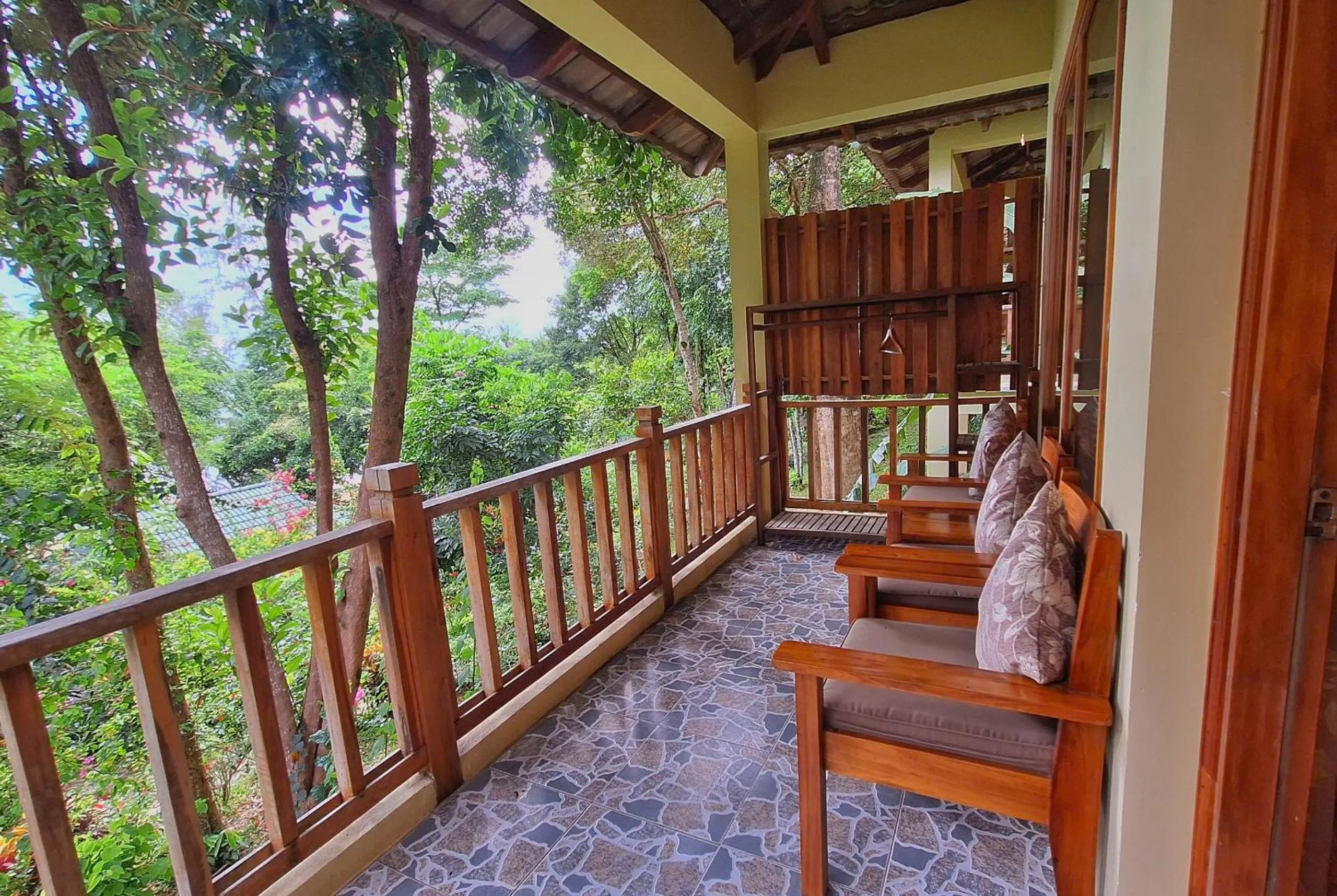 Patio in Ancarine Beach Resort