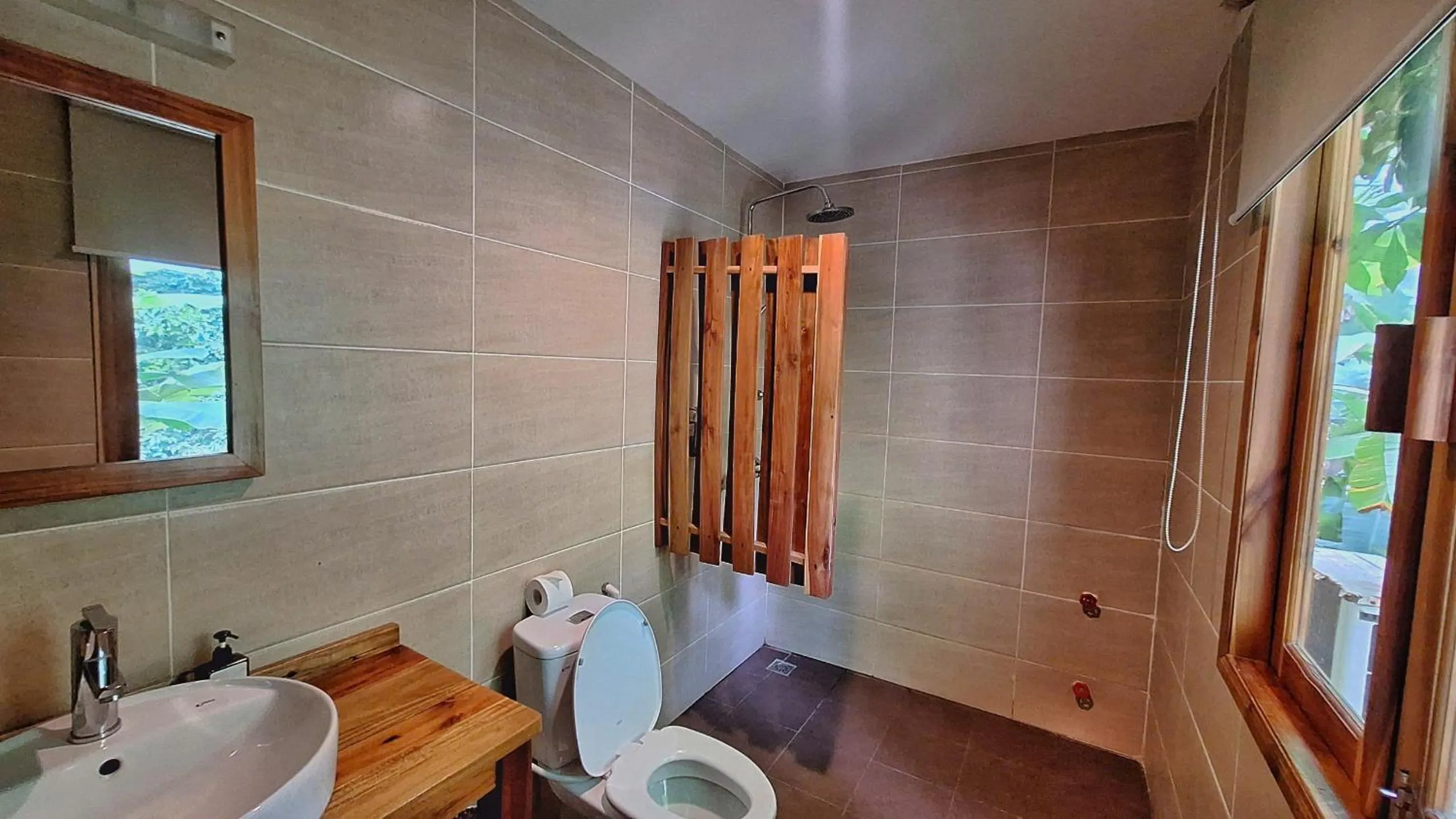 Shower in Ancarine Beach Resort
