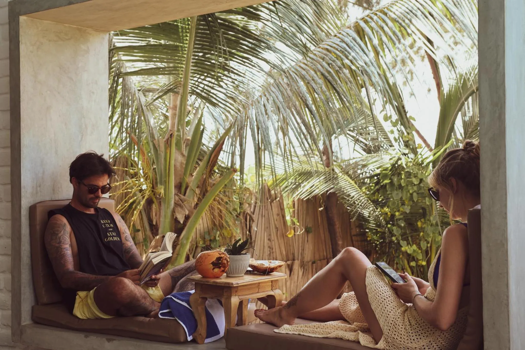 Seating area in Stay Golden