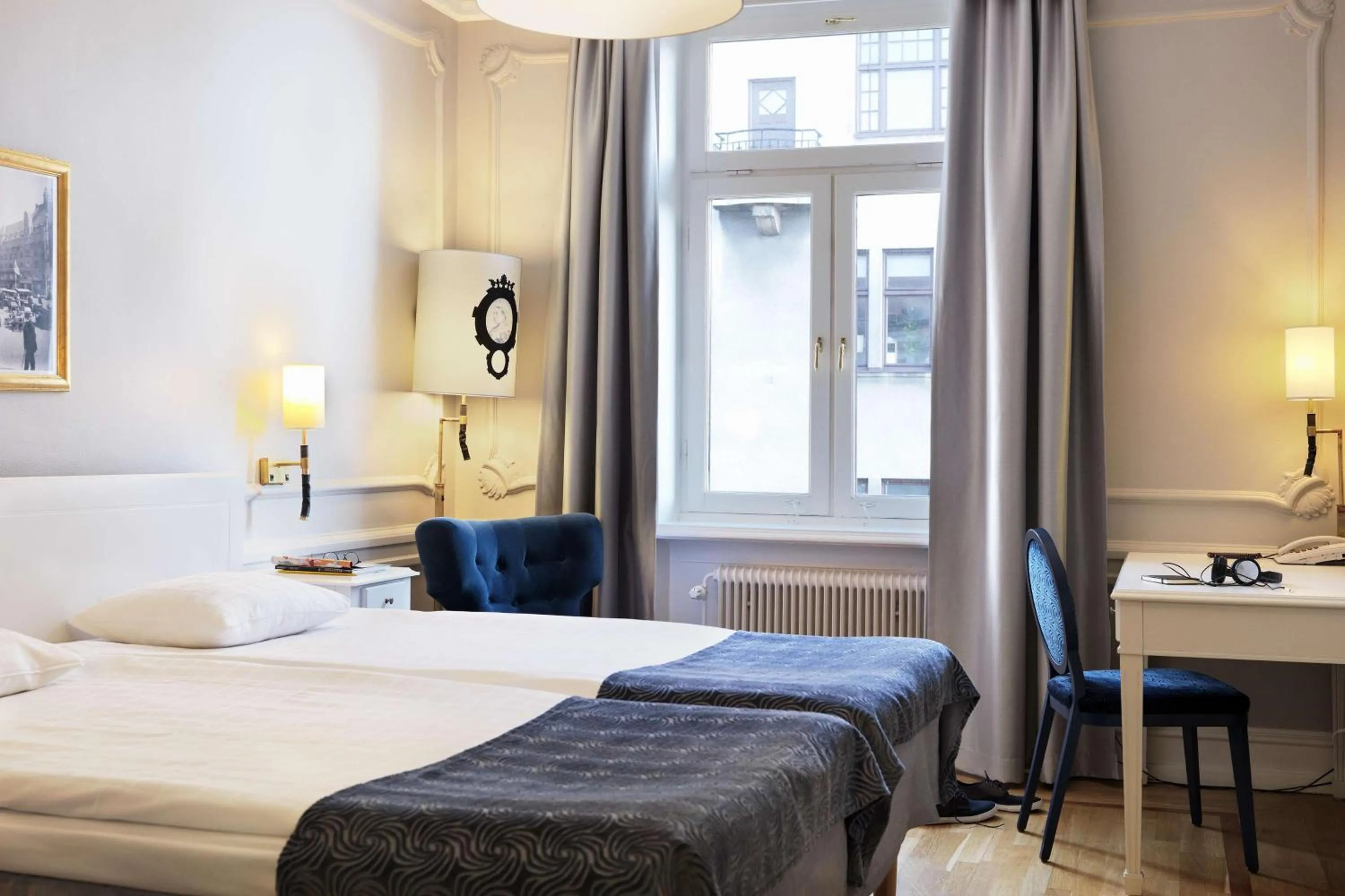 Bedroom, Bed in Scandic Kramer