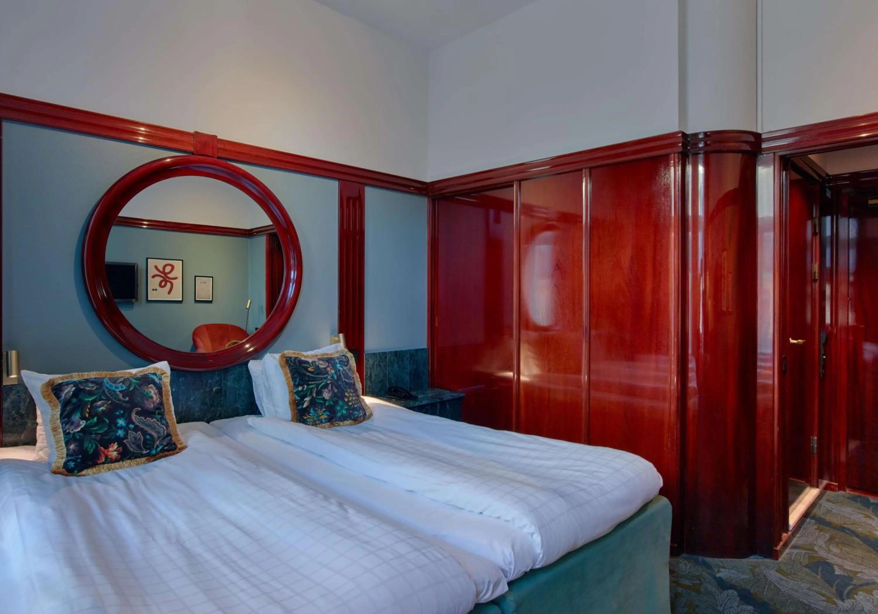 Bedroom, Bed in Scandic Kramer