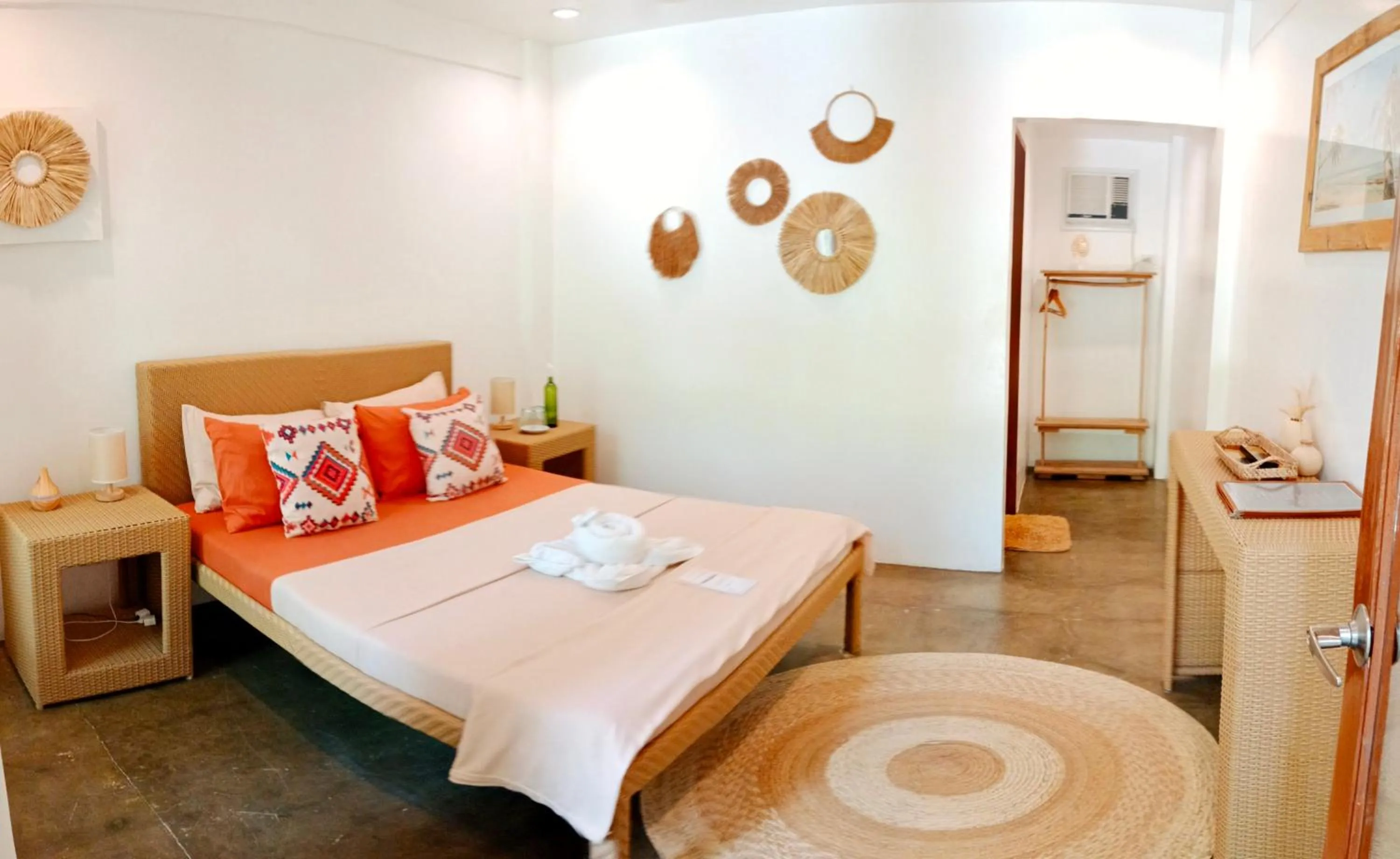 Bed in Tropical Temple Siargao Resort