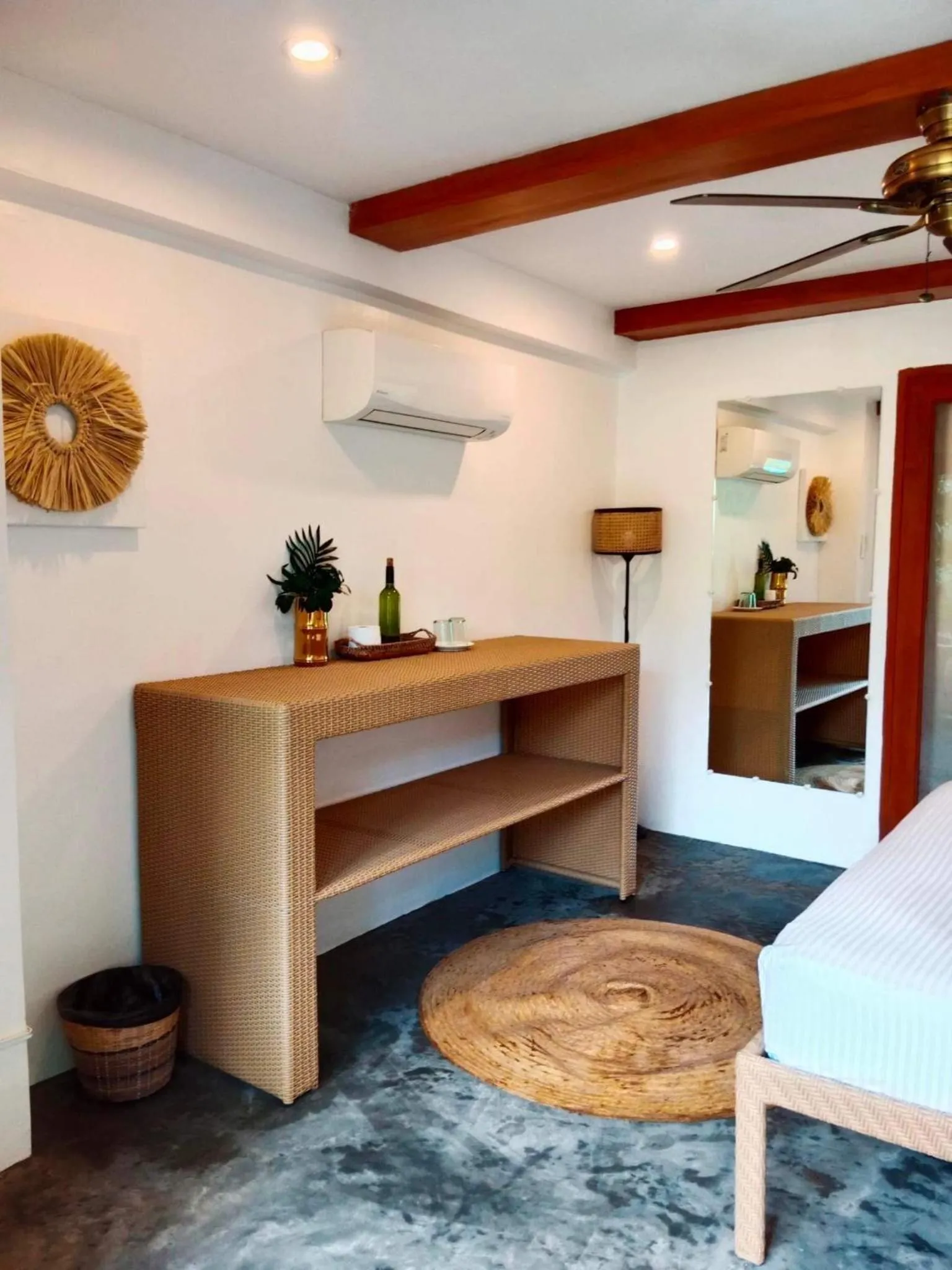 Bed in Tropical Temple Siargao Resort