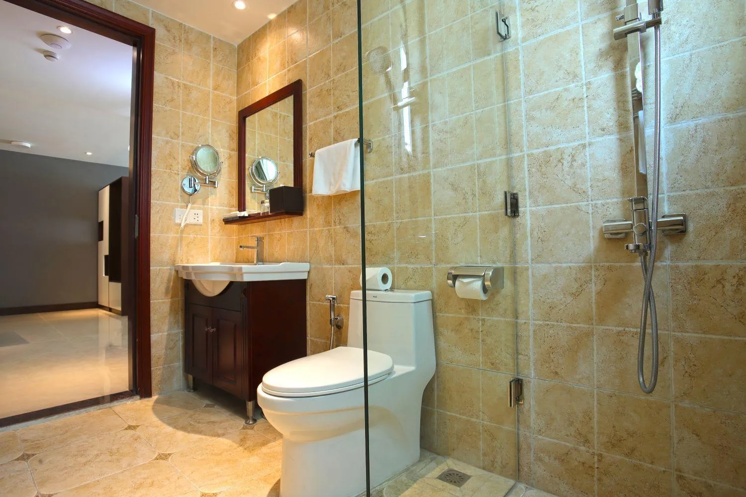 Shower in Olympia City Hotel by Dara