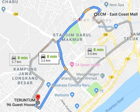 City view in Teruntum 96 Guest house