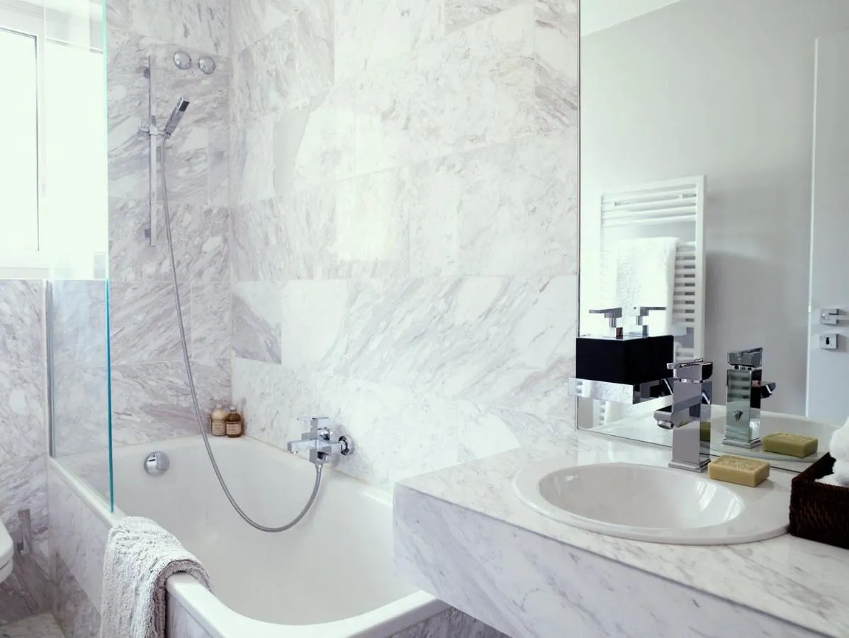 Bathroom in VISIONAPARTMENTS Freyastrasse - contactless check-in