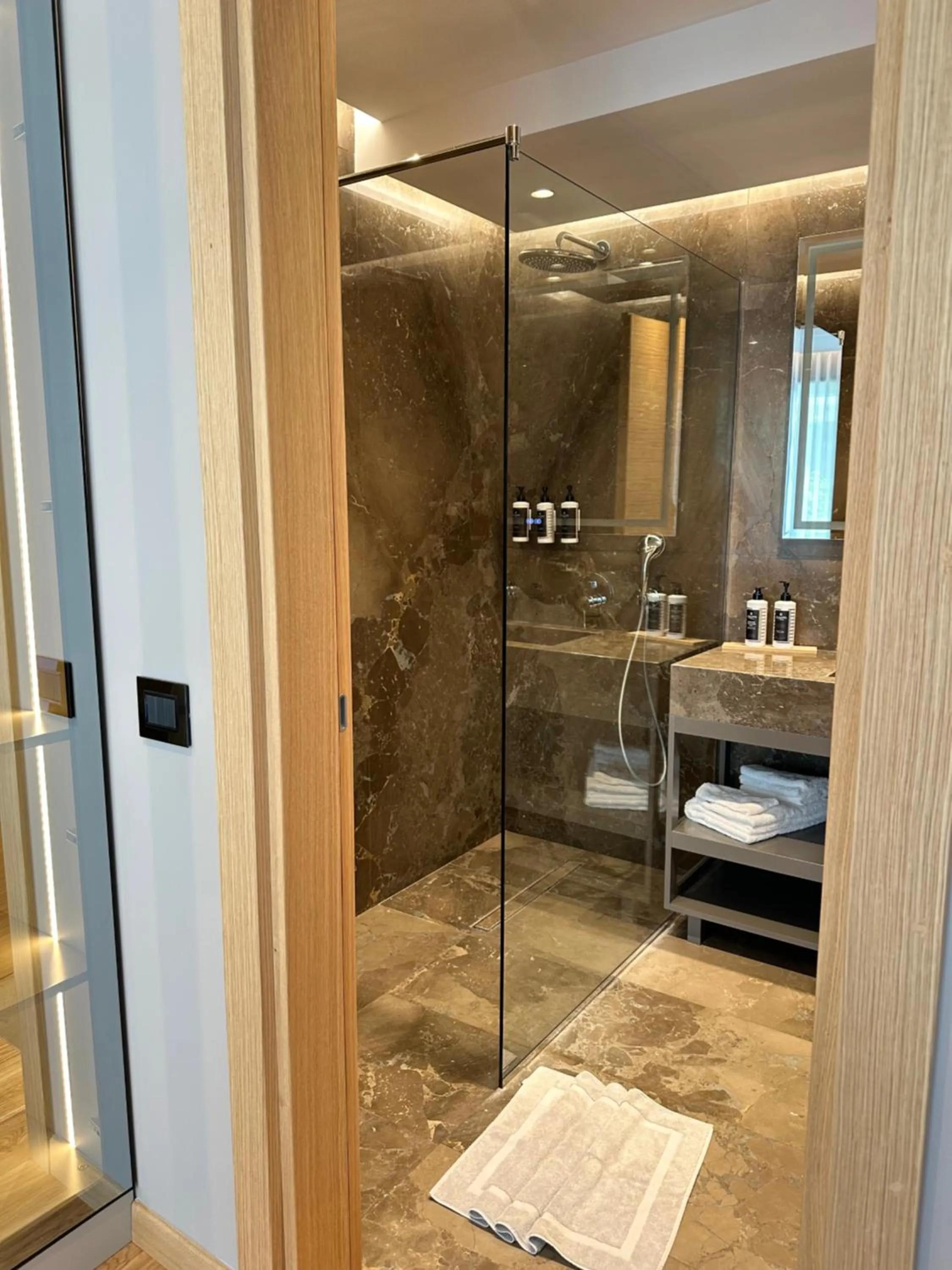 Shower in Buzë Boutique Hotel