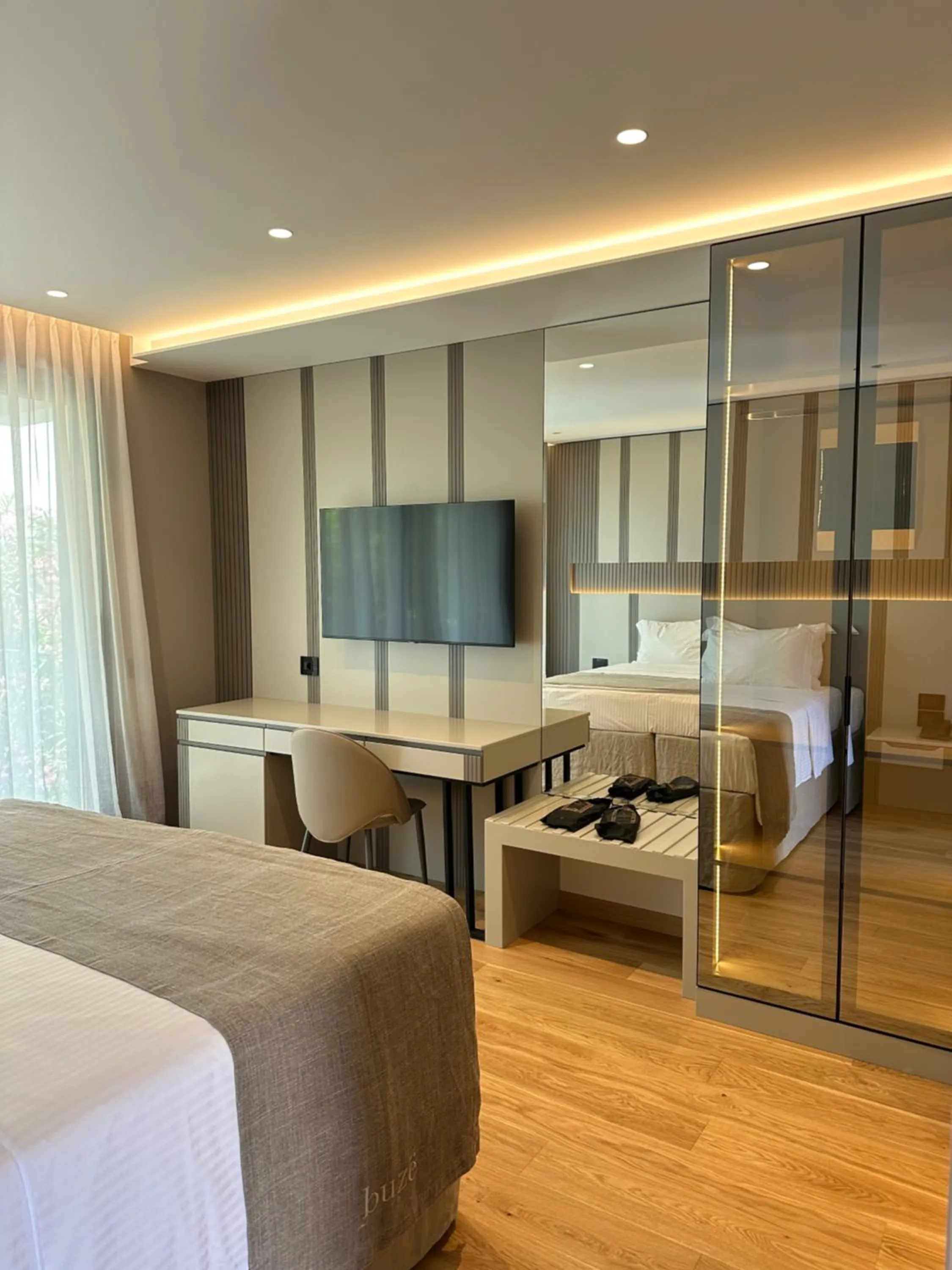 Bed in Buzë Boutique Hotel