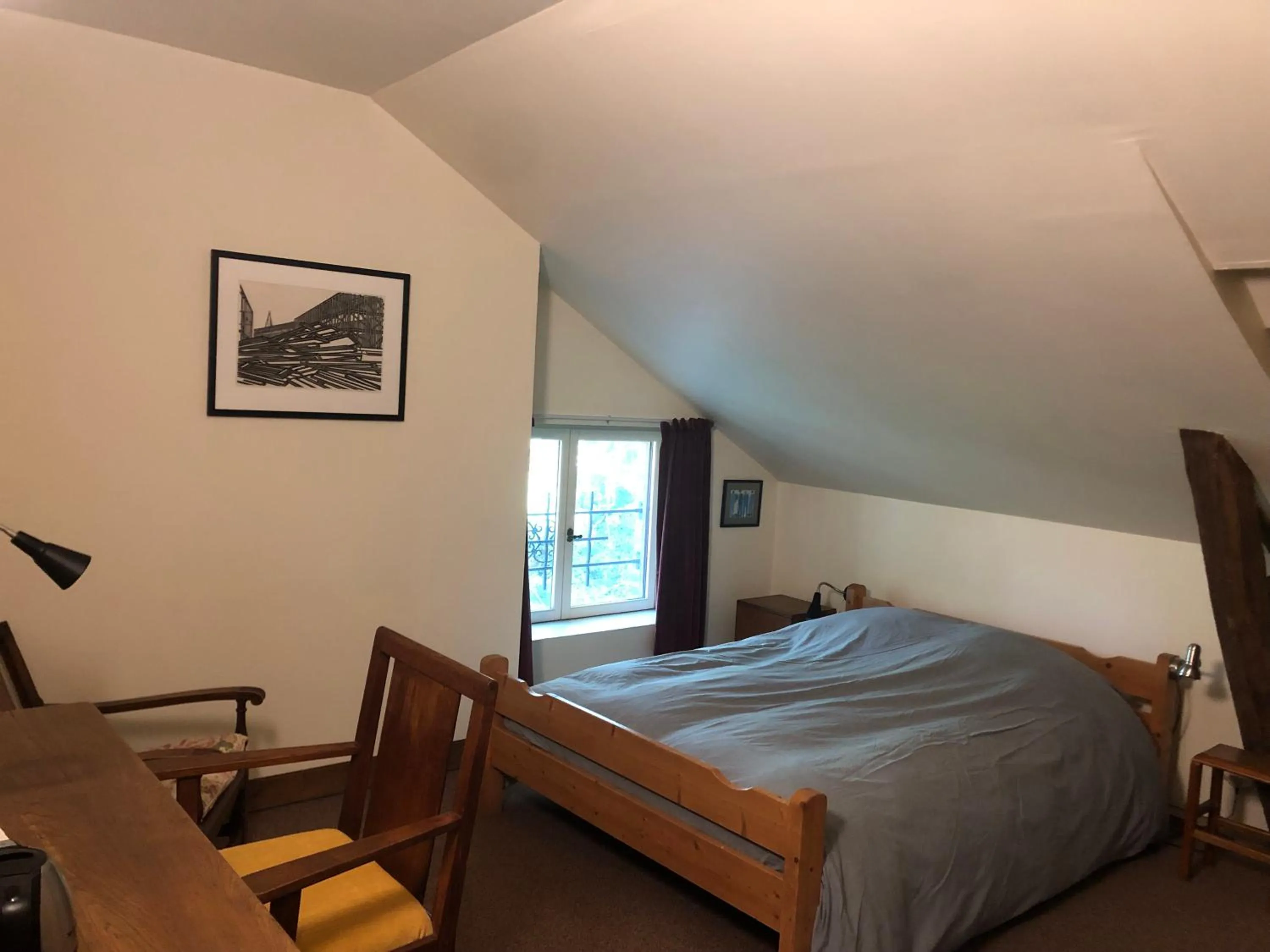 Bed in Chambre d'hôtes L'Ermite