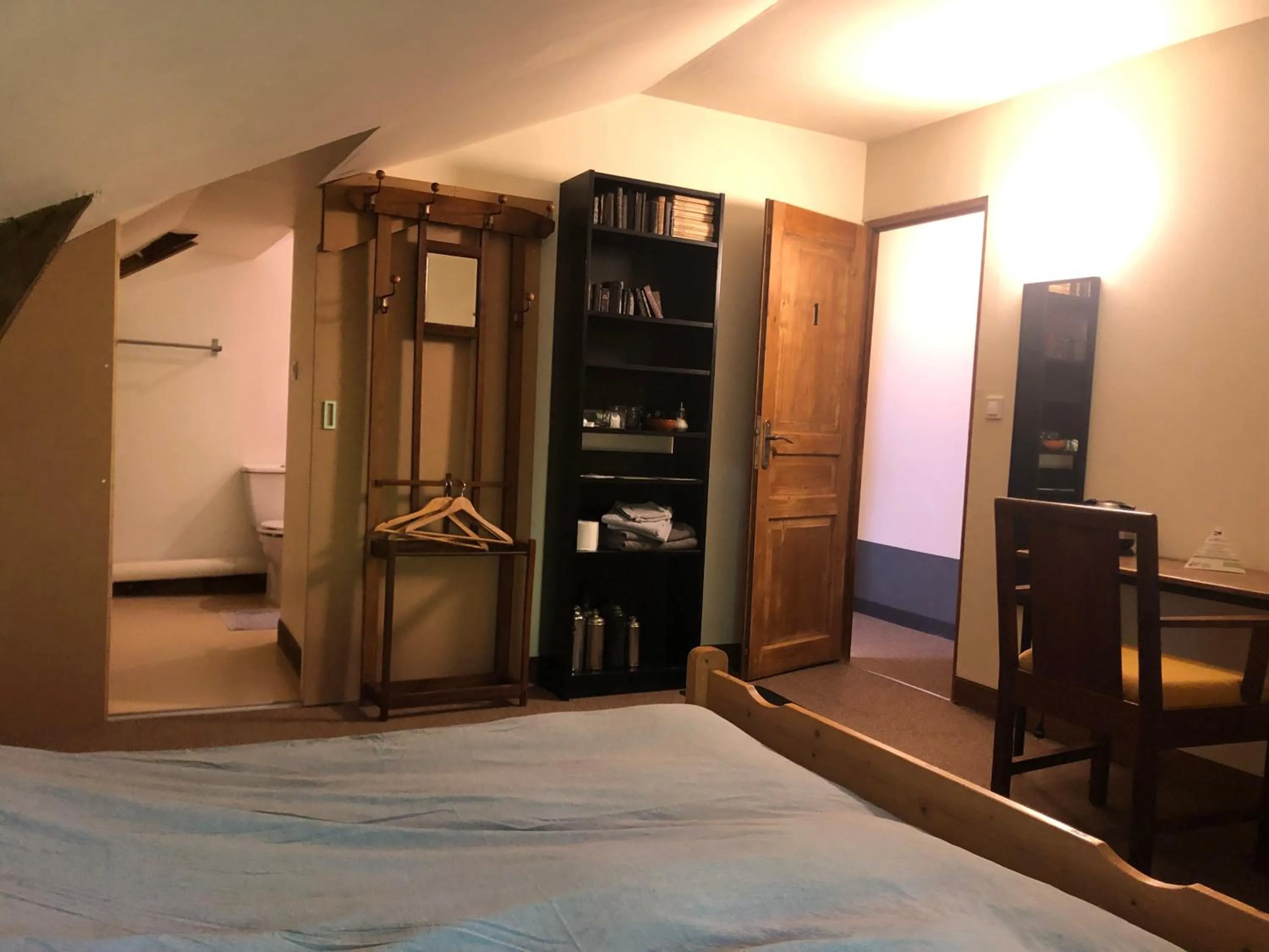 Bed in Chambre d'hôtes L'Ermite