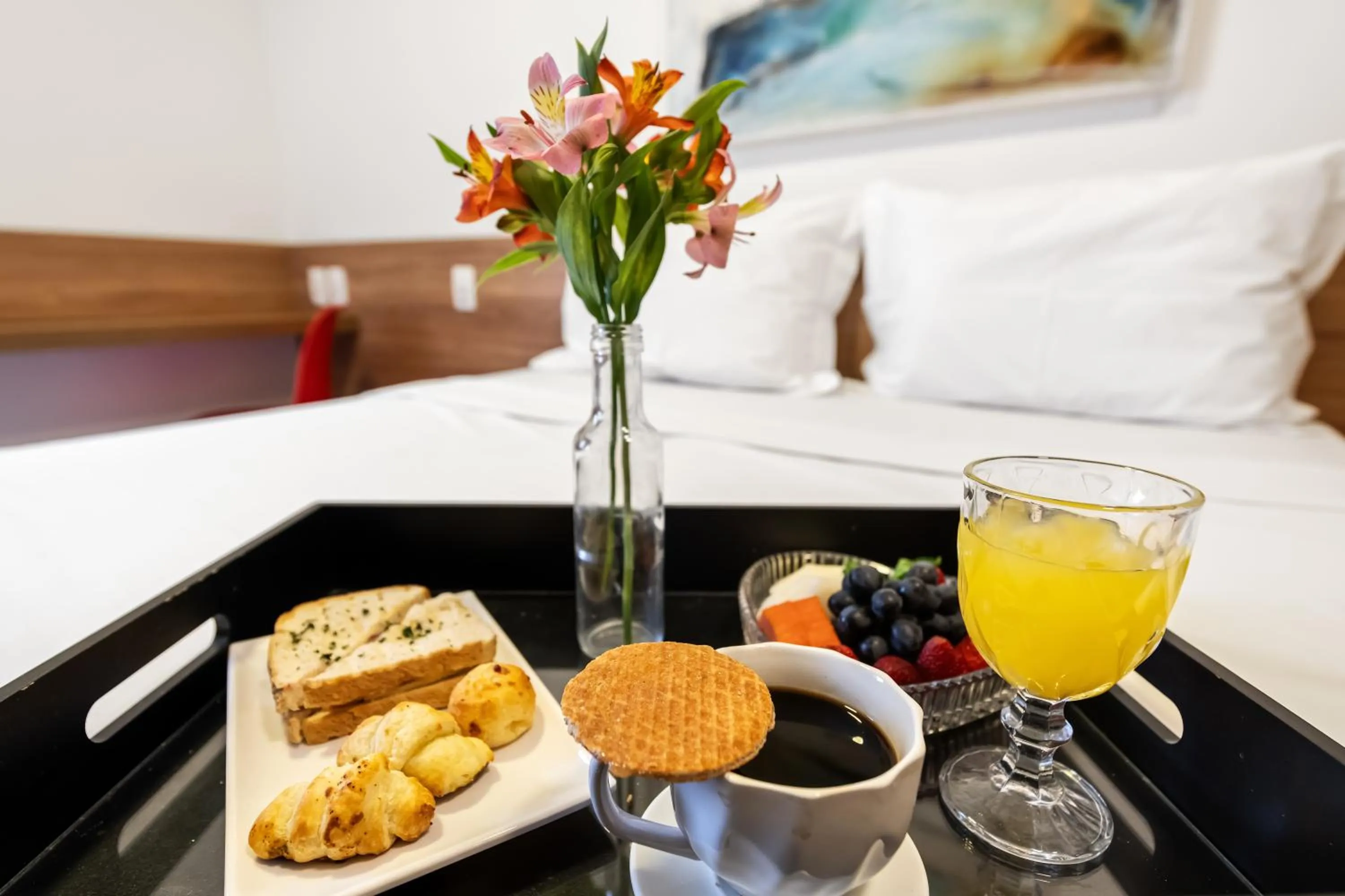 Bed in Blue Tree Towers Jaguariúna