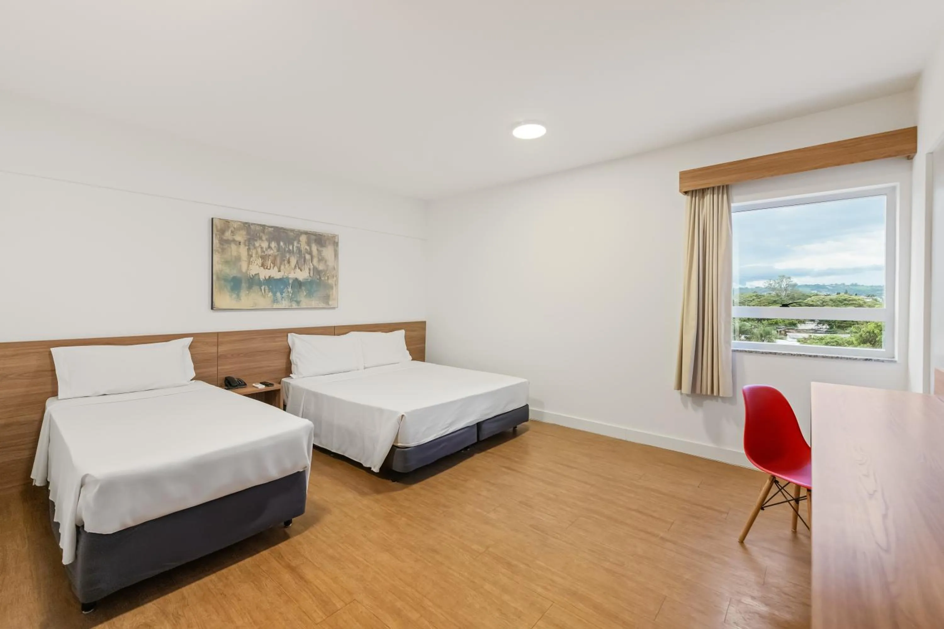 Bed in Blue Tree Towers Jaguariúna