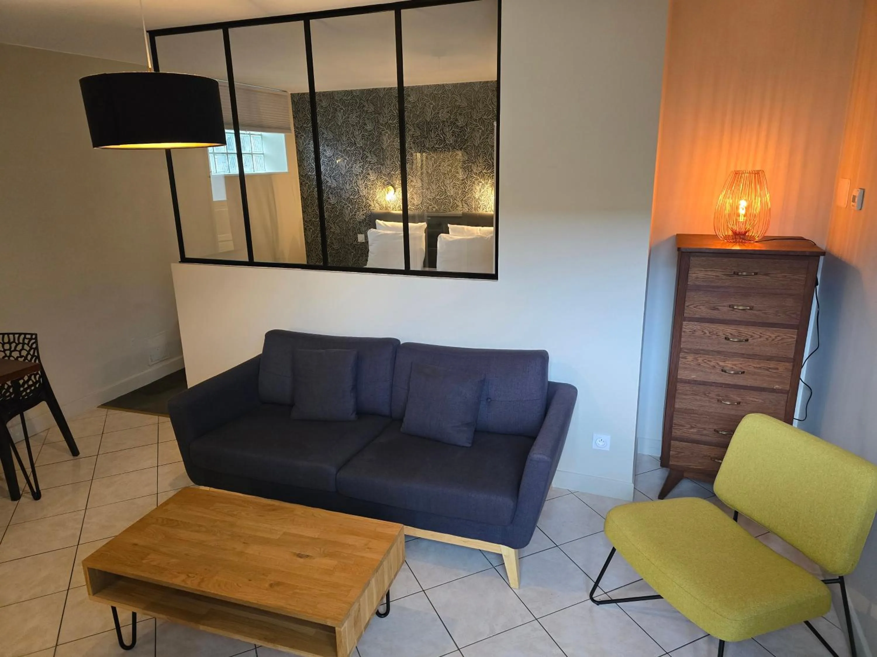 Living room in Au Loup Historic Apartments