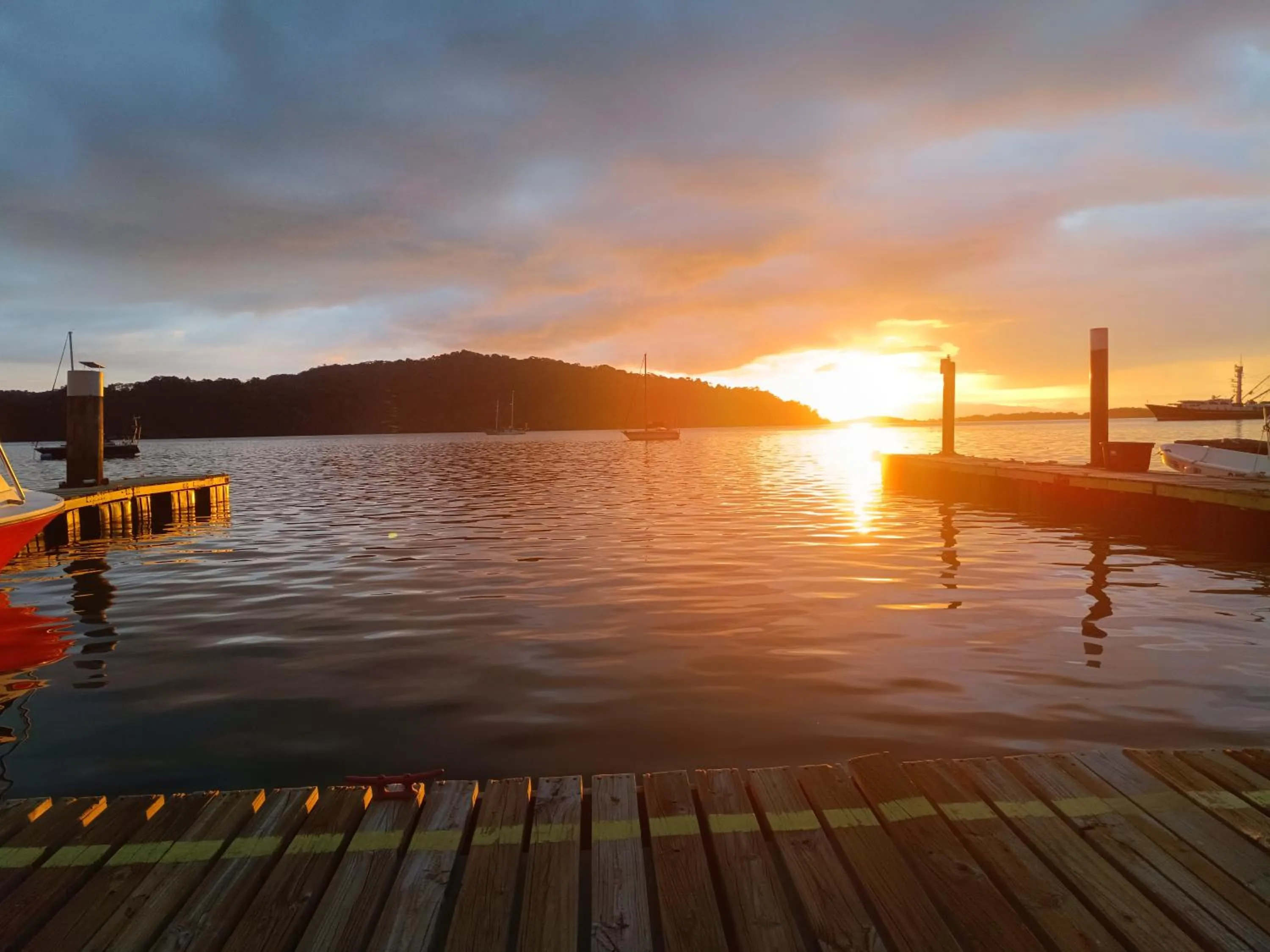 Sunset in Banana Bay Marina
