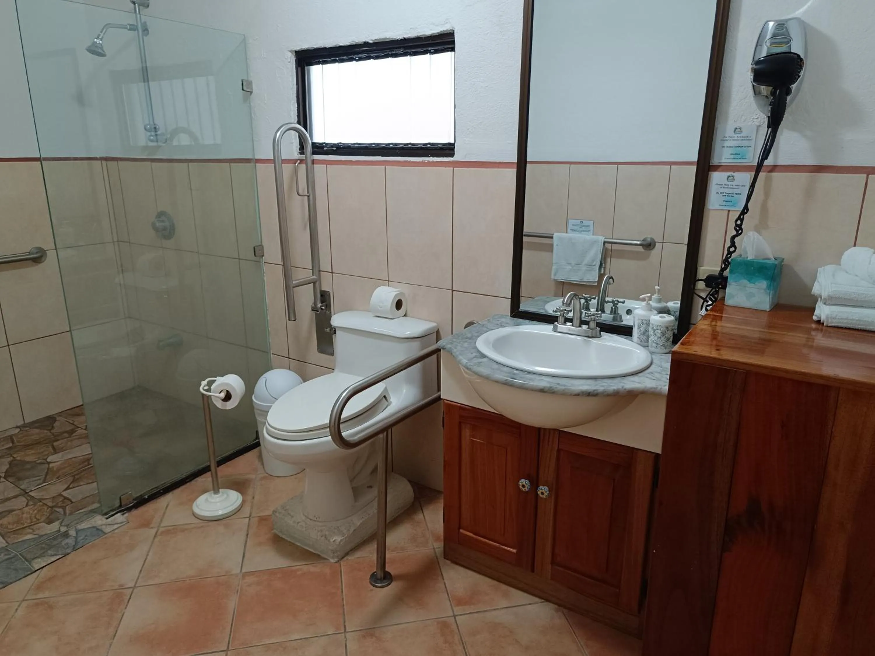 Shower in Banana Bay Marina