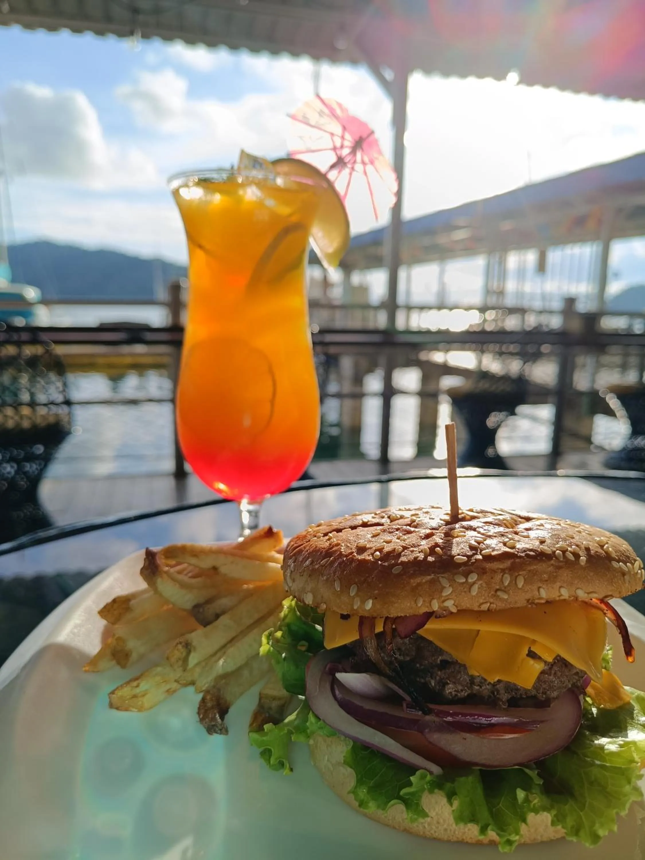Food and drinks in Banana Bay Marina