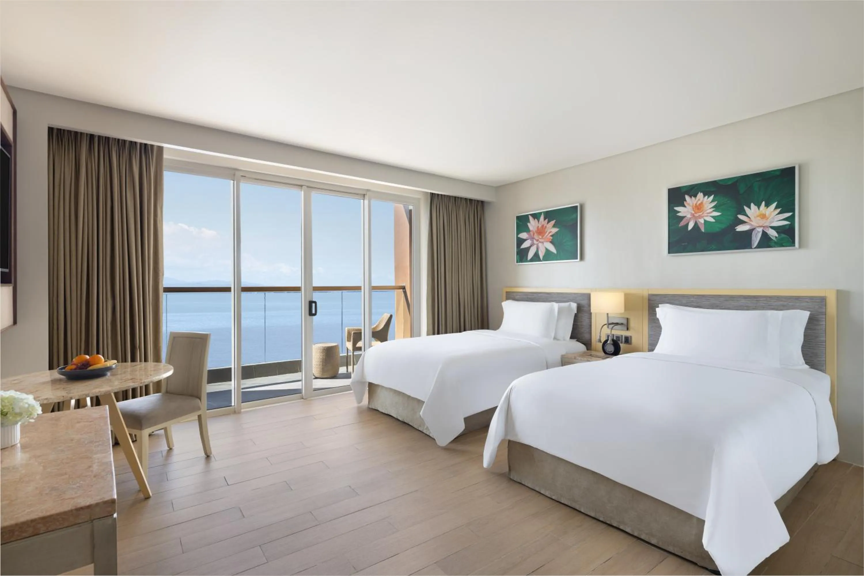 Bed in Dusit Thani Mactan Cebu Resort