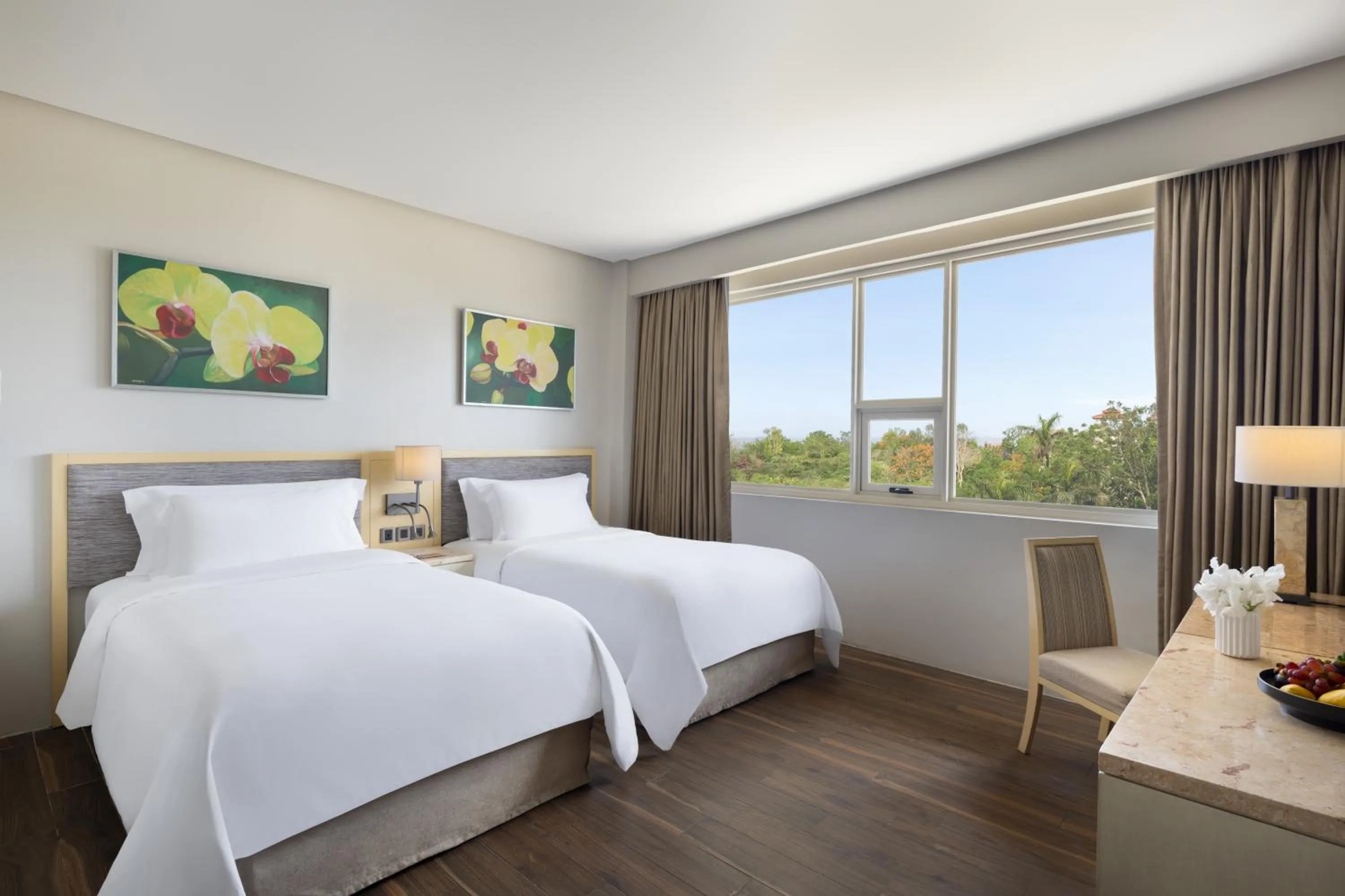 Bed in Dusit Thani Mactan Cebu Resort