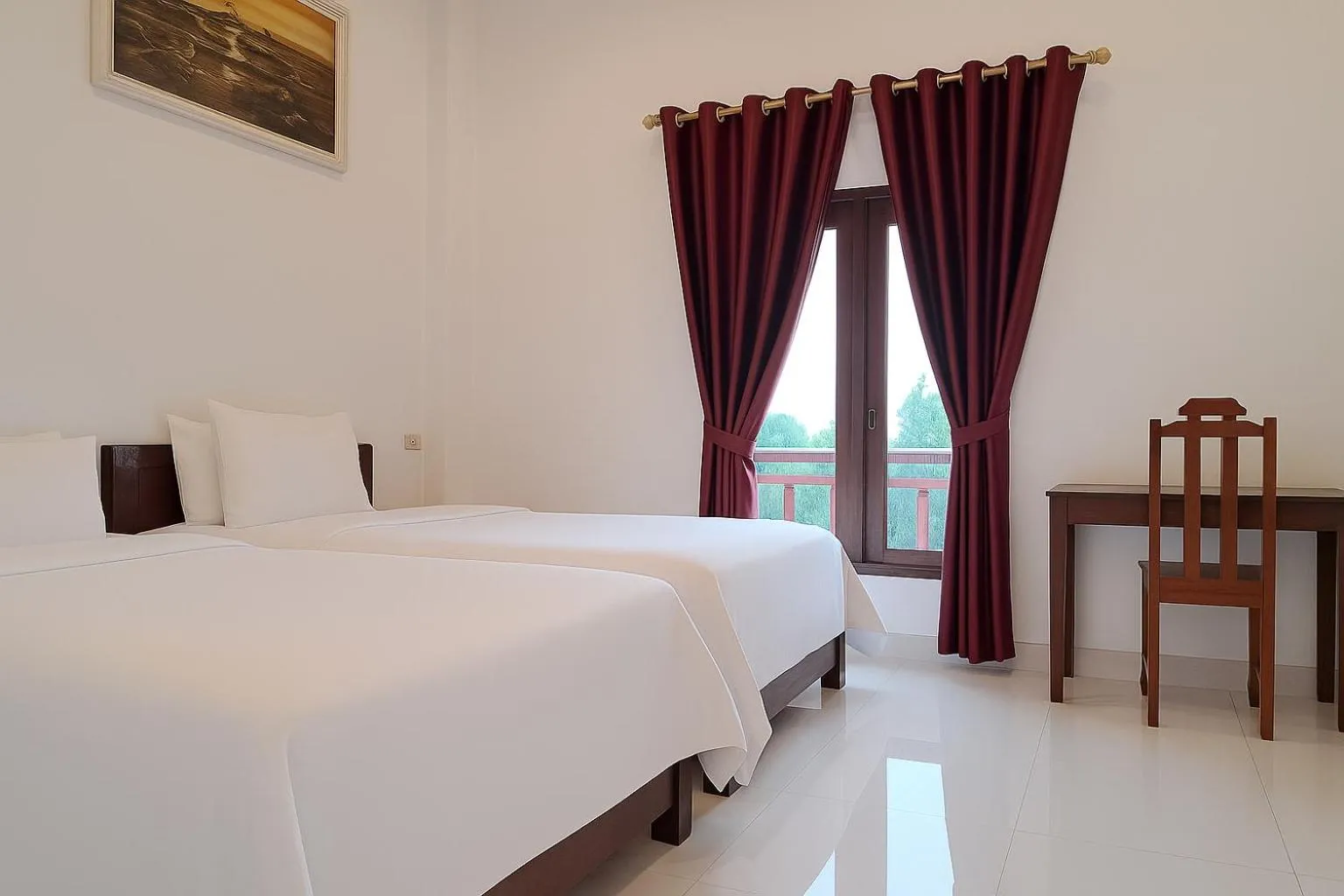 Bed in Sipanya Guesthouse