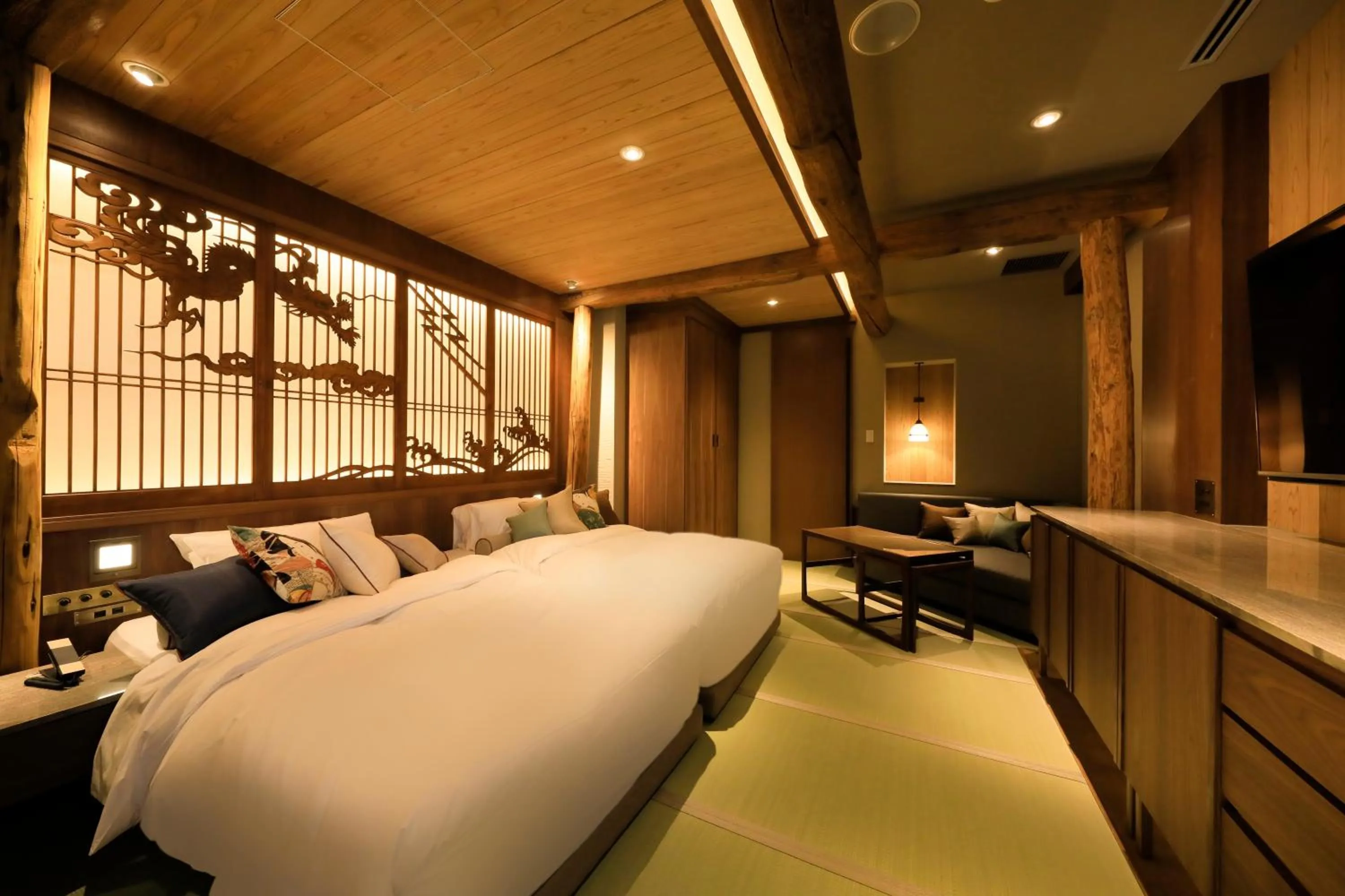 Bed in Hotel Gion Ichirin