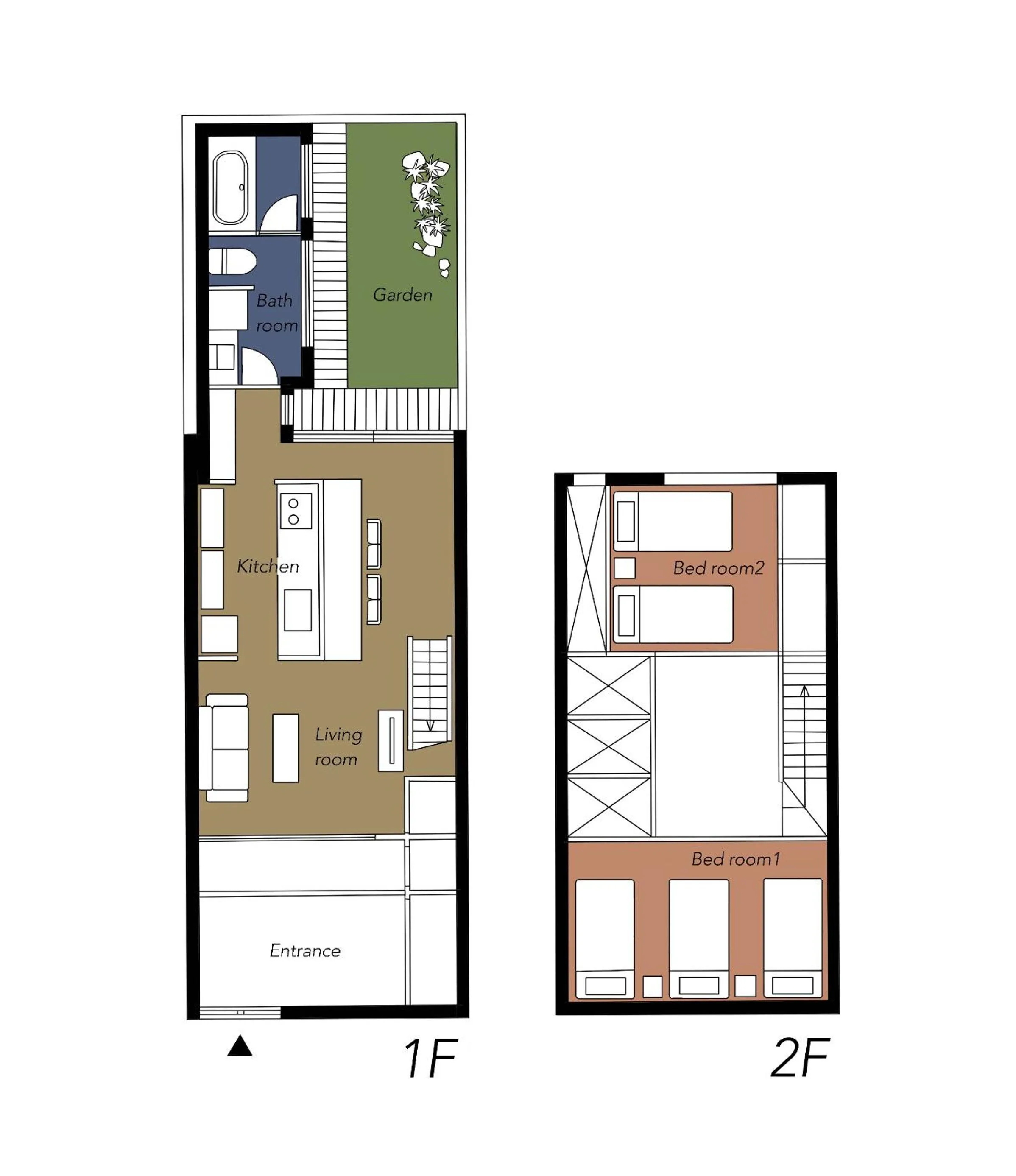 Floor plan in Renge-an
