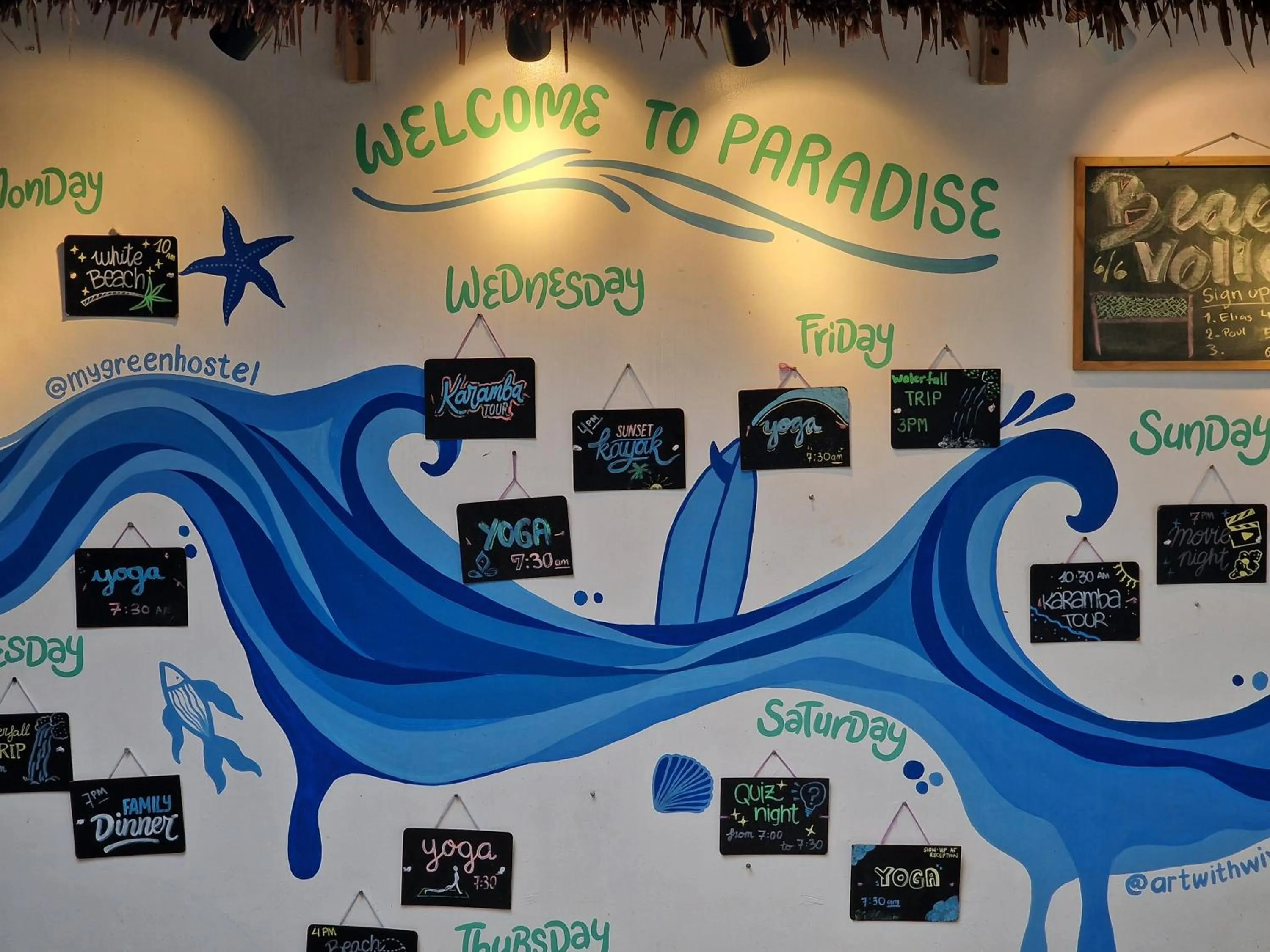 Activities in My Green Hostel