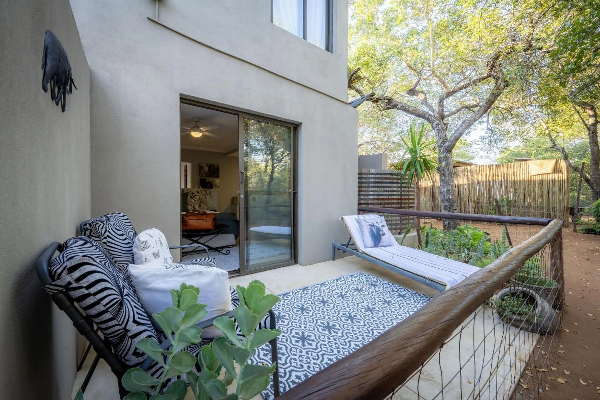 Patio in Rafiki Bush Lodge
