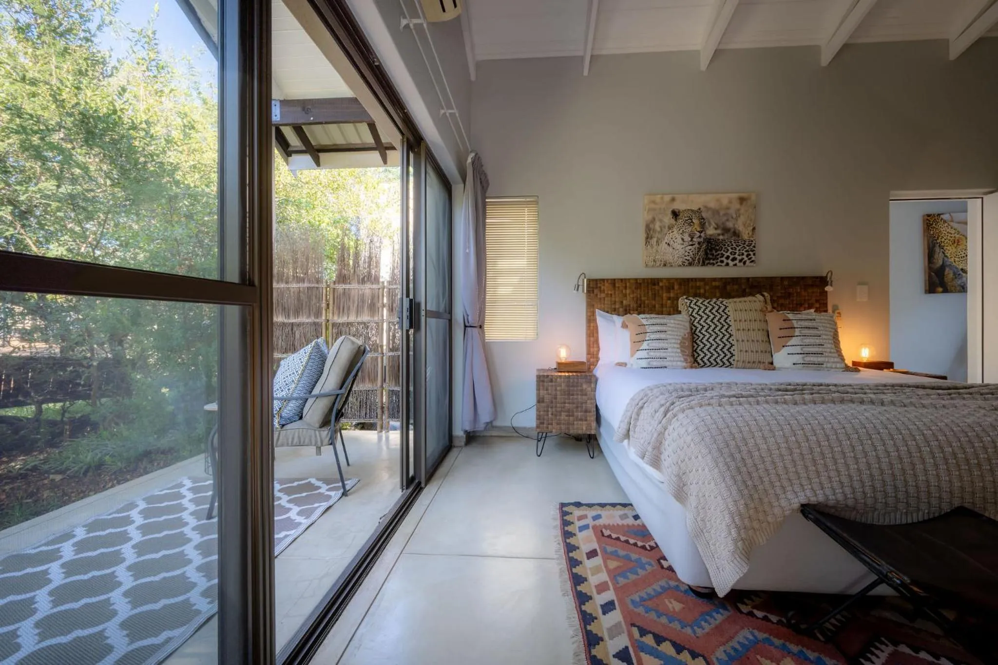 View (from property/room), Bed in Rafiki Bush Lodge