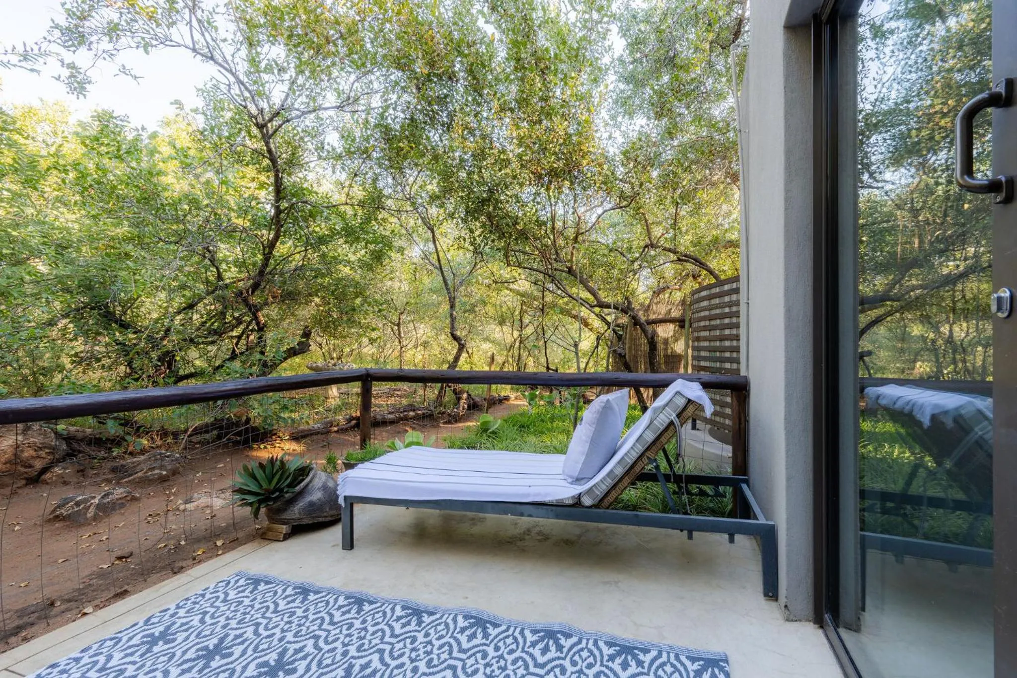 Patio in Rafiki Bush Lodge
