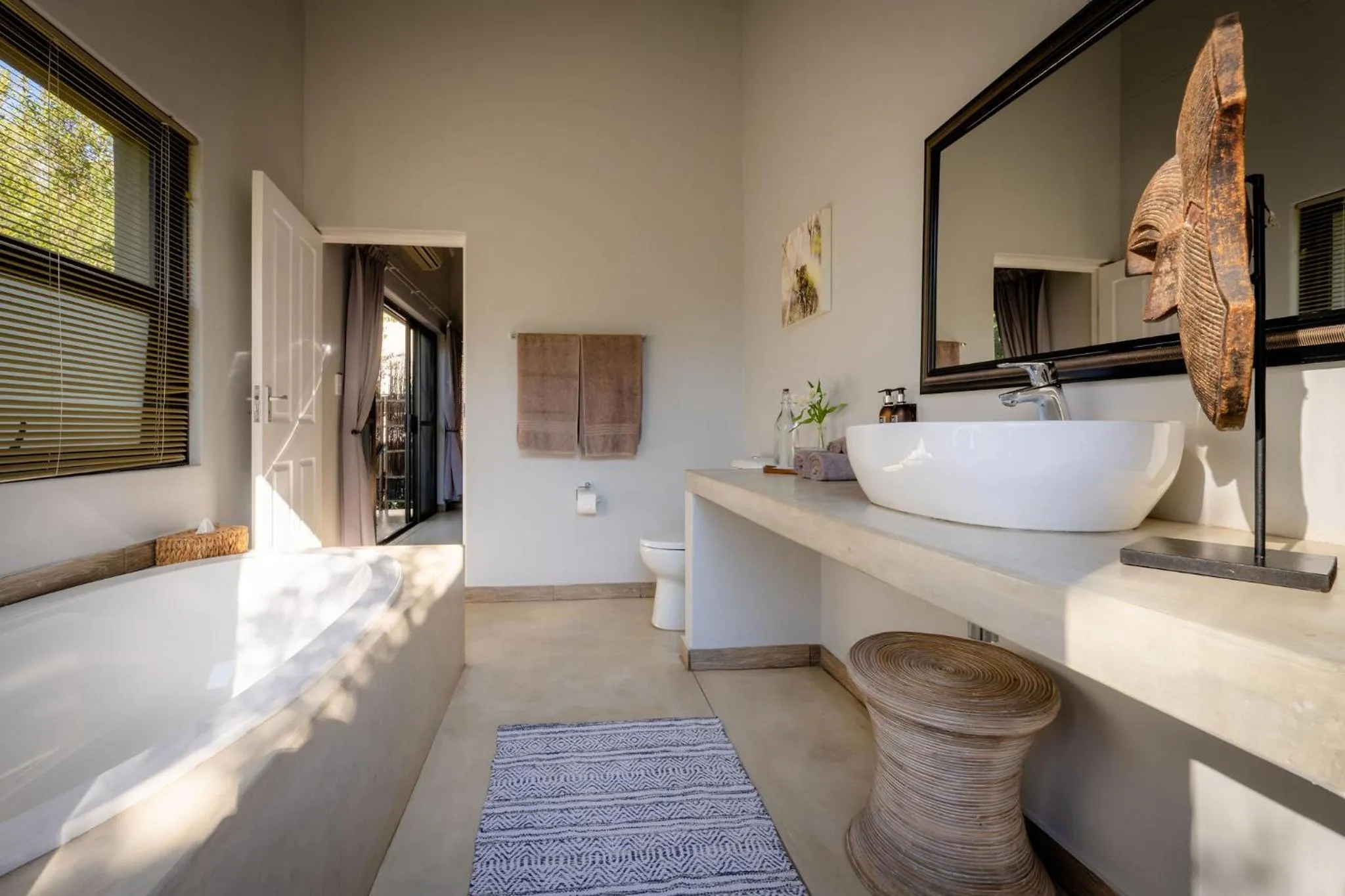 Bathroom in Rafiki Bush Lodge